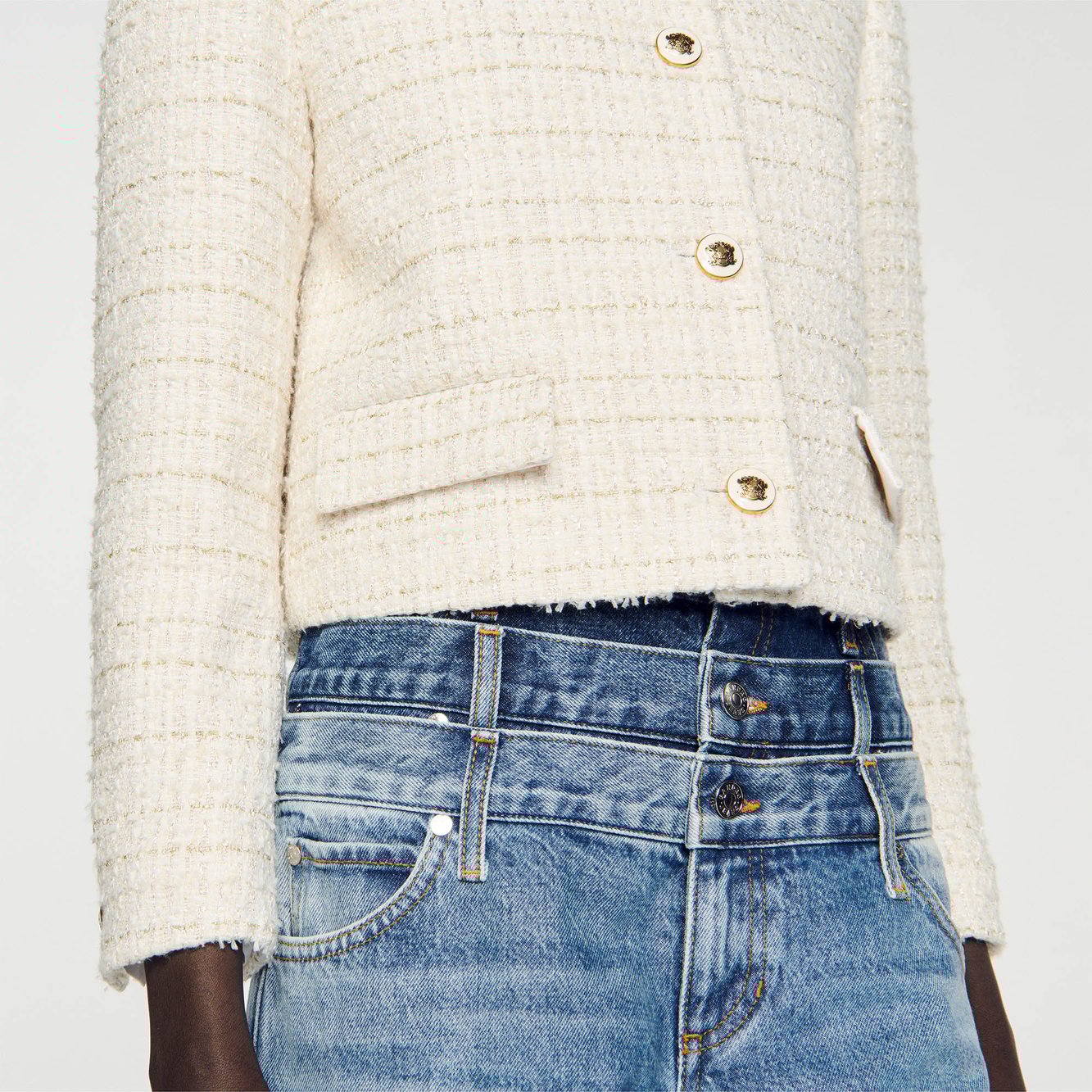 Veste en tweed Sandro seconde main