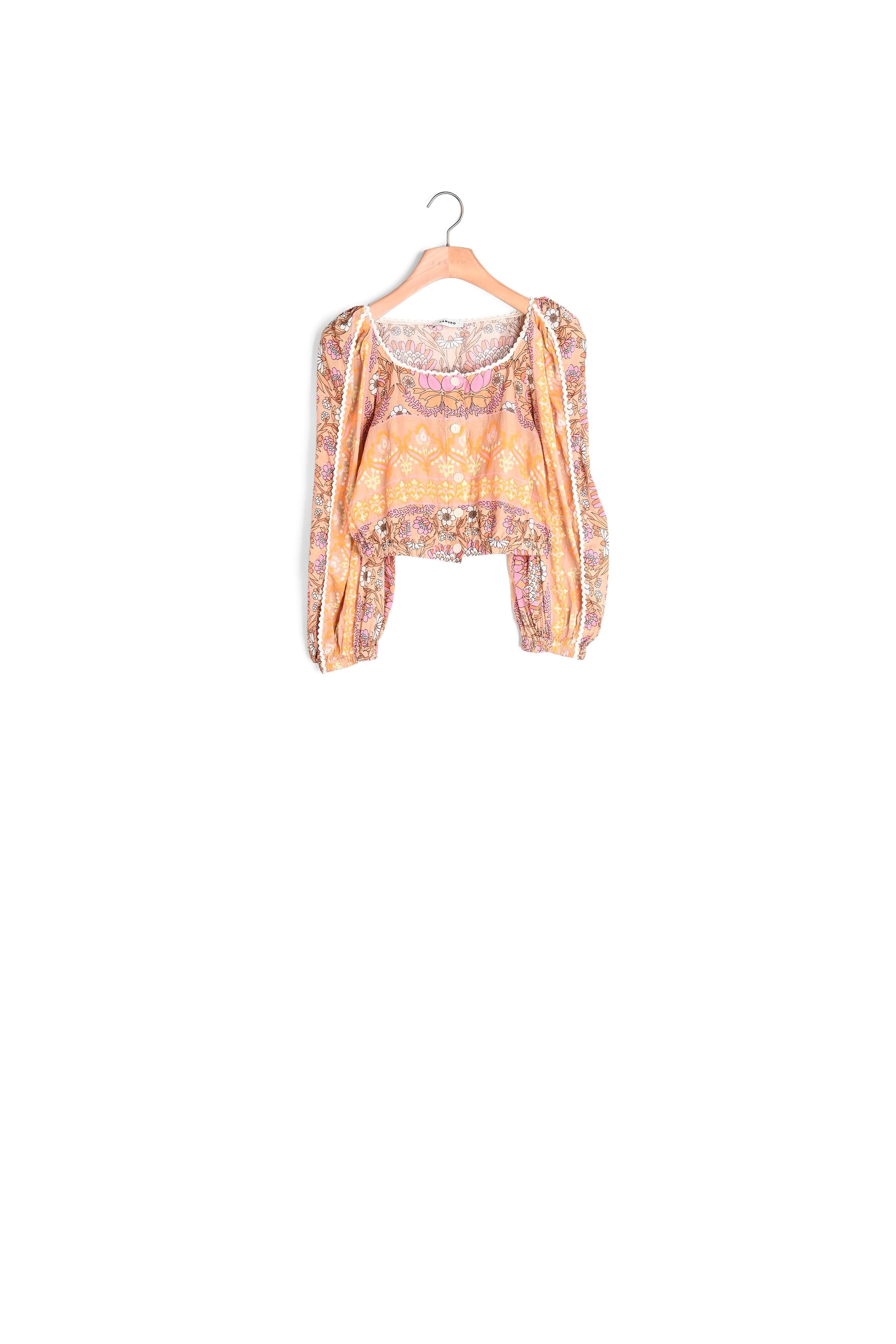 Top court imprimé Sandro seconde main