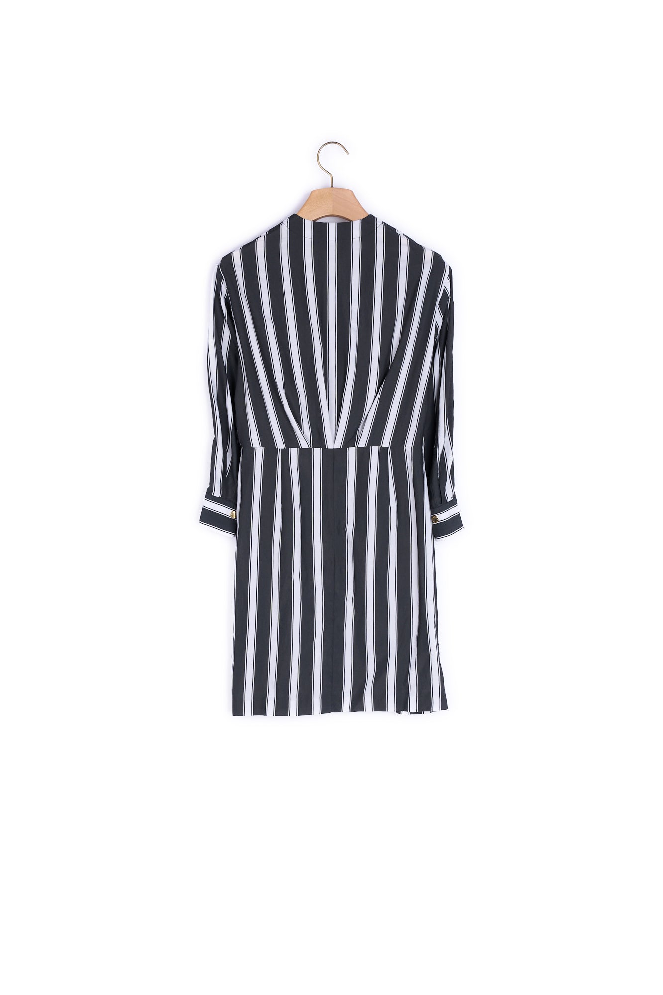 Robe courte rayée à encolure en V Sandro seconde main