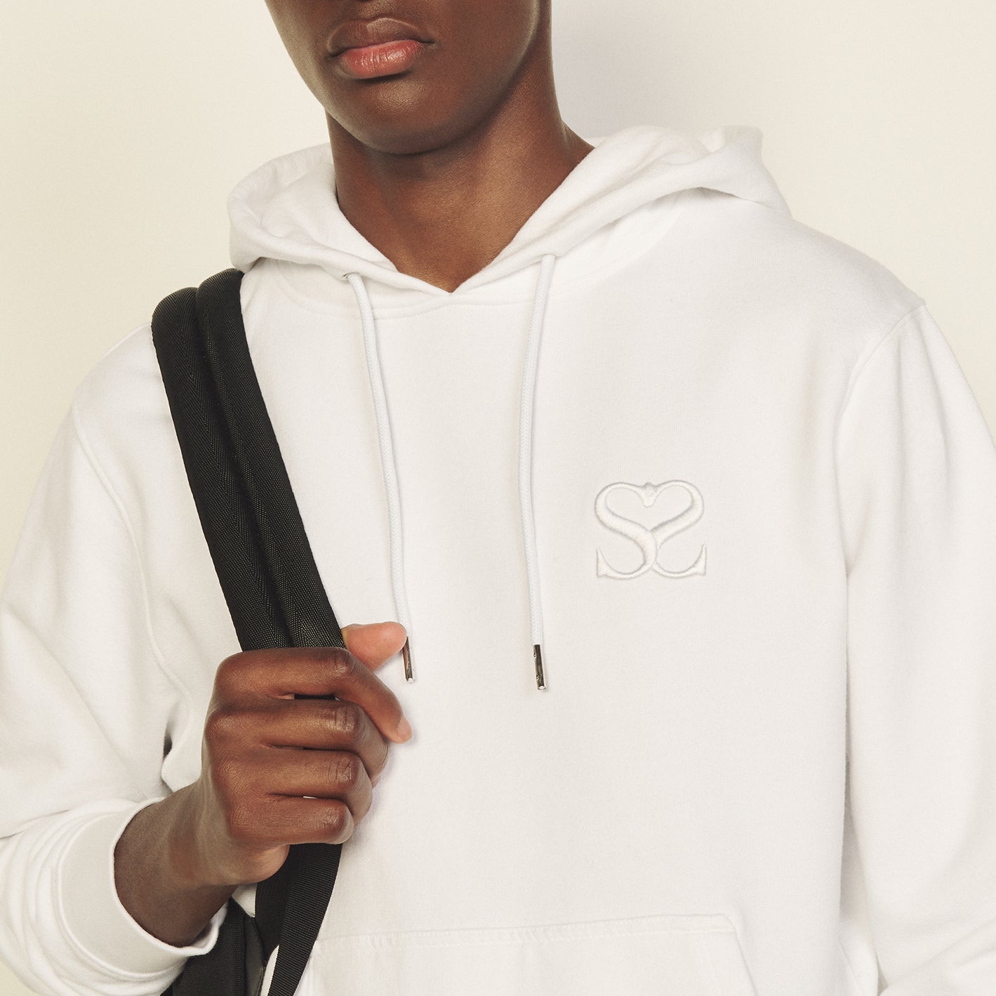 Sweat à capuche avec broderie Sandro seconde main