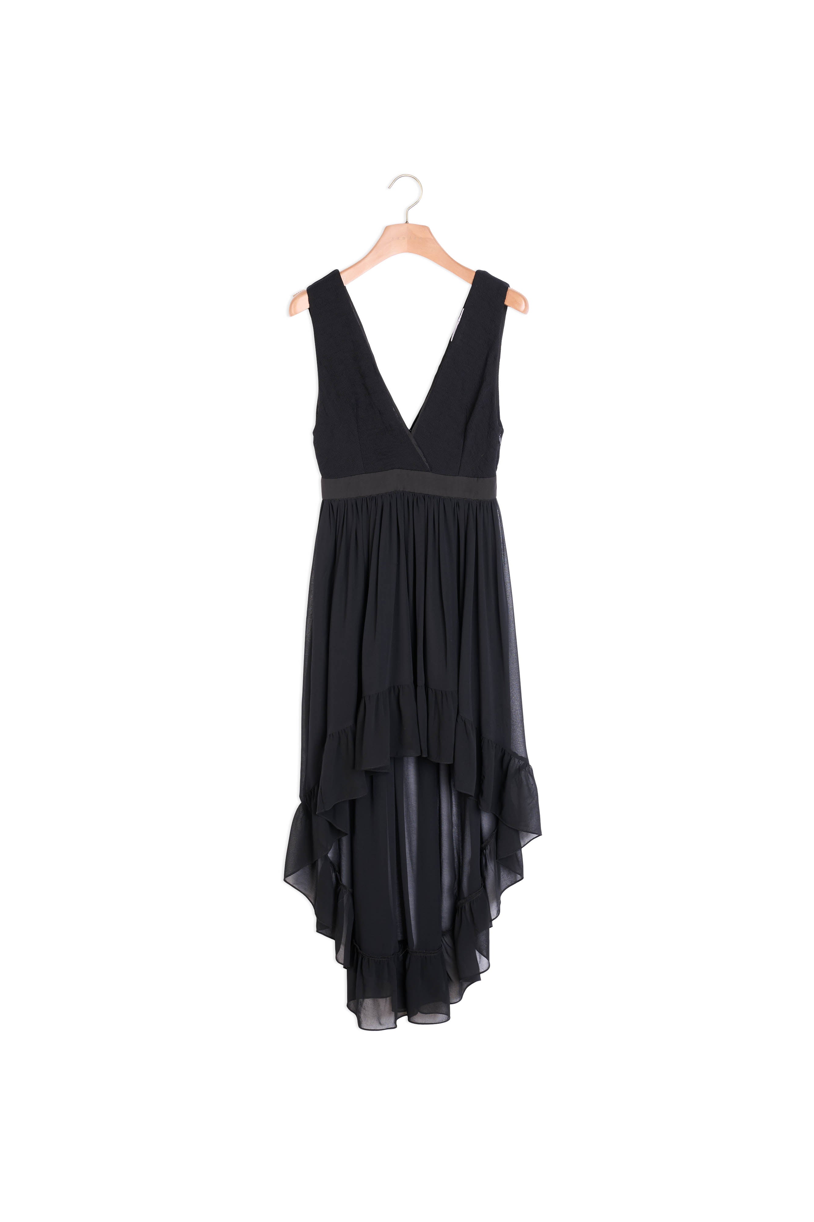 Robe à volants au bas Sandro seconde main