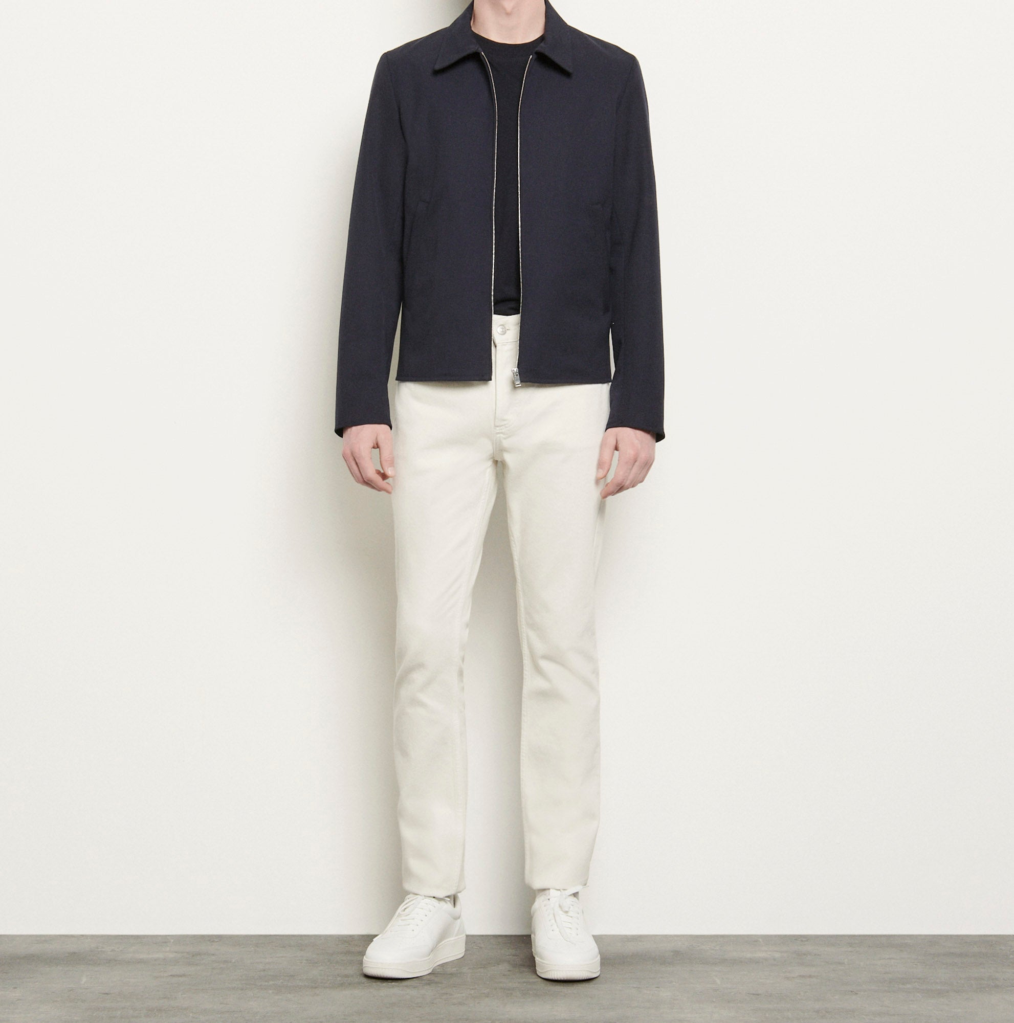 Blouson en laine à col Chemise Sandro seconde main