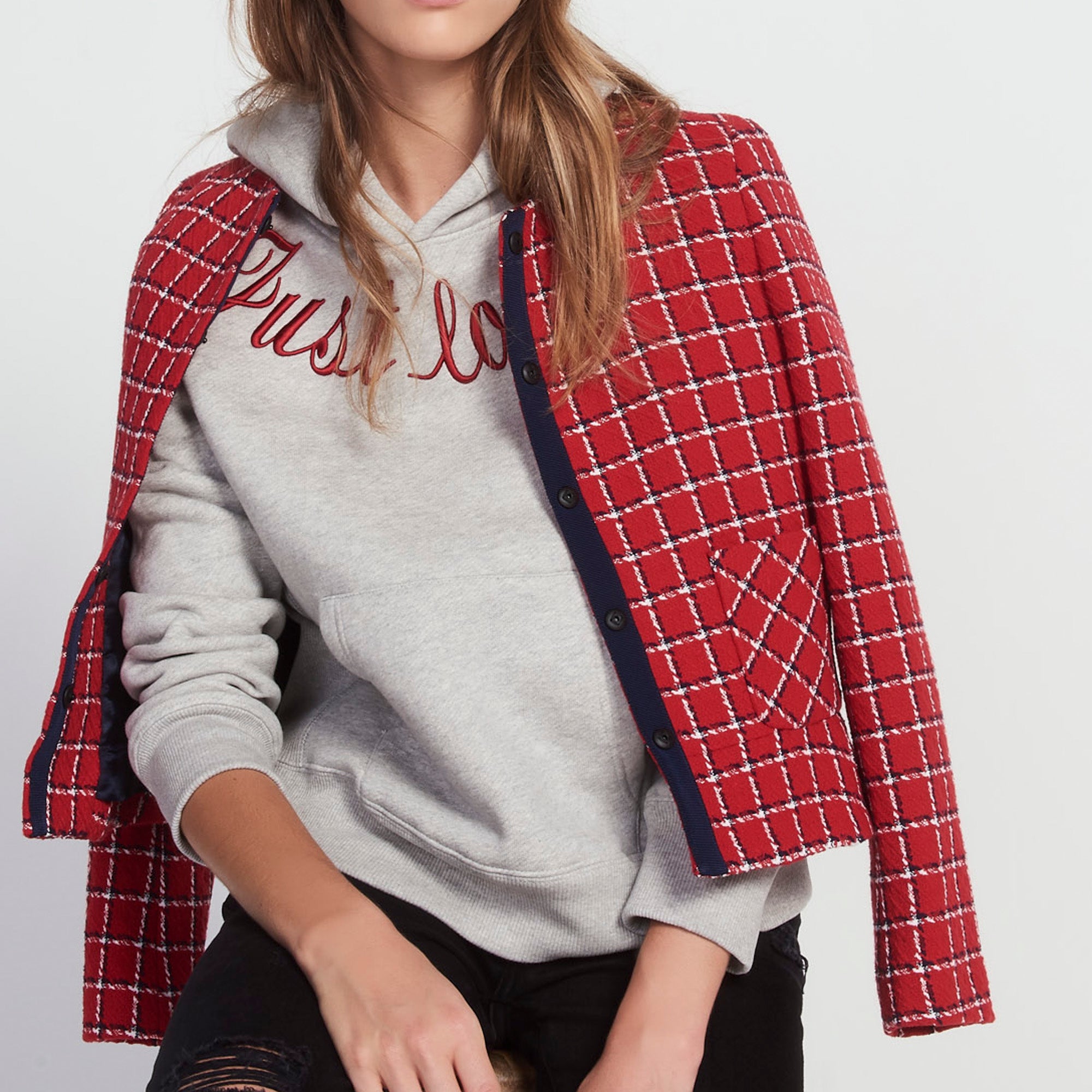 Veste courte imprimé Sandro seconde main