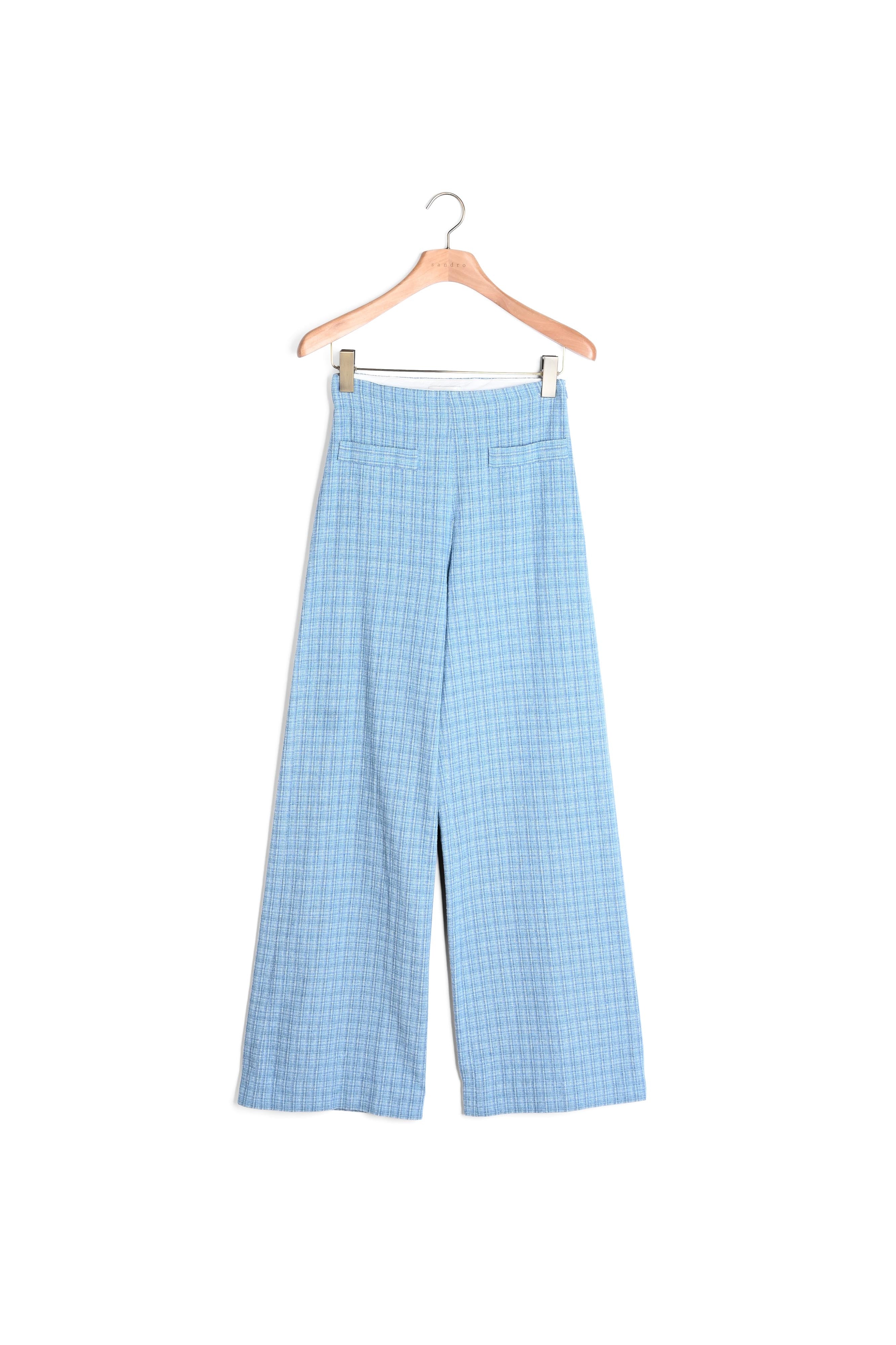 Pantalon de costume large en tweed Sandro seconde main