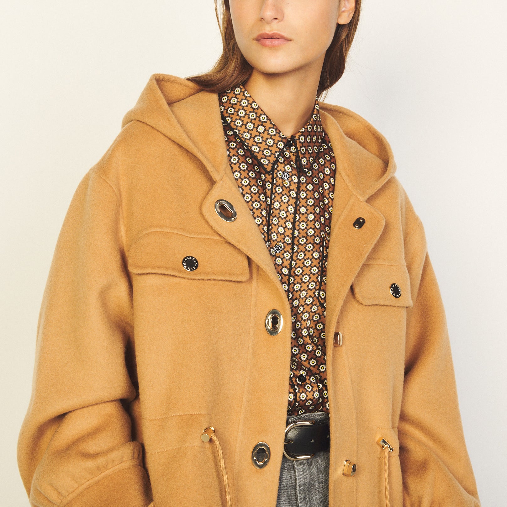 Outerwear Camel Sandro seconde main