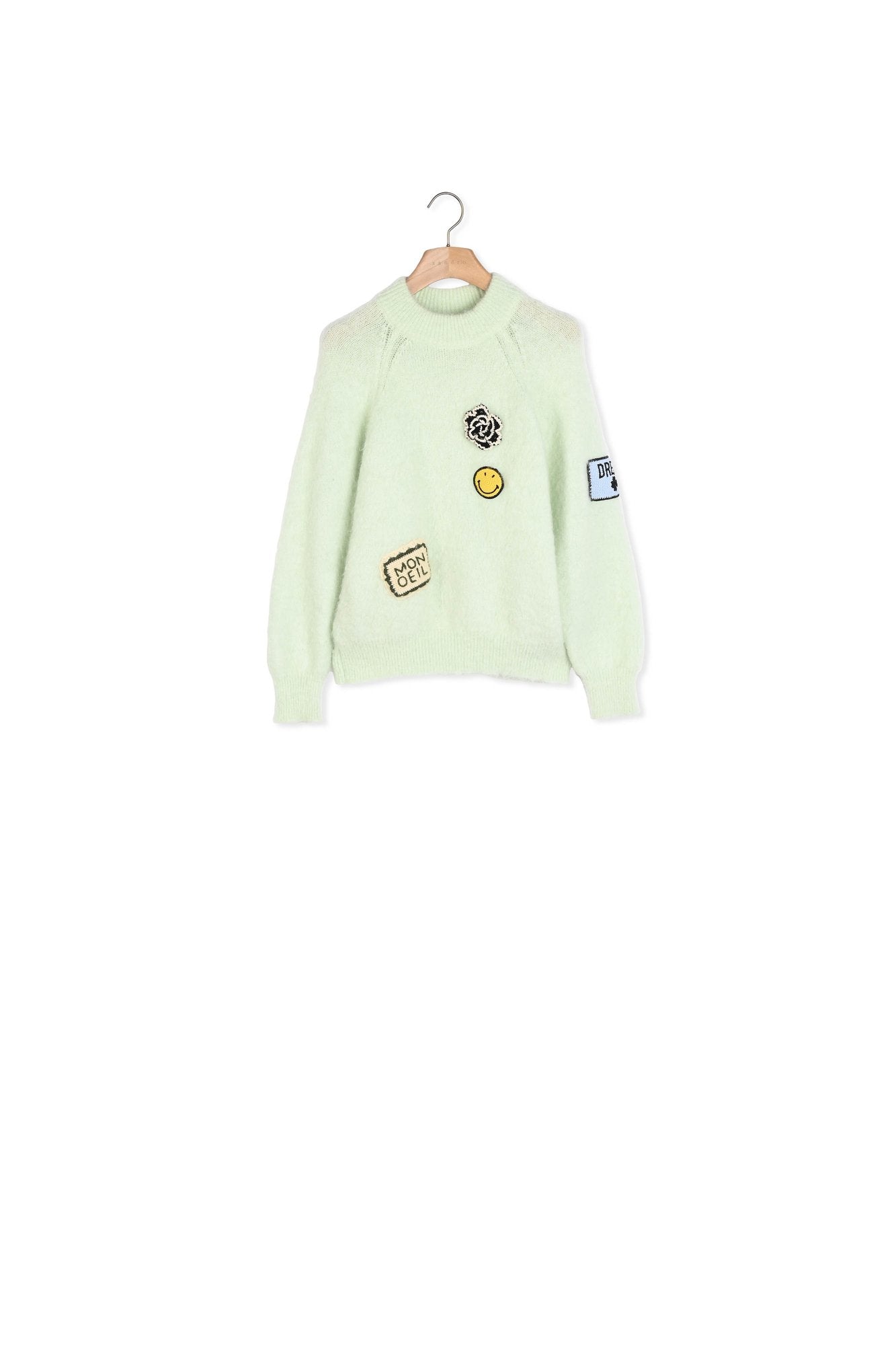 Pull Vert Amande Sandro seconde main