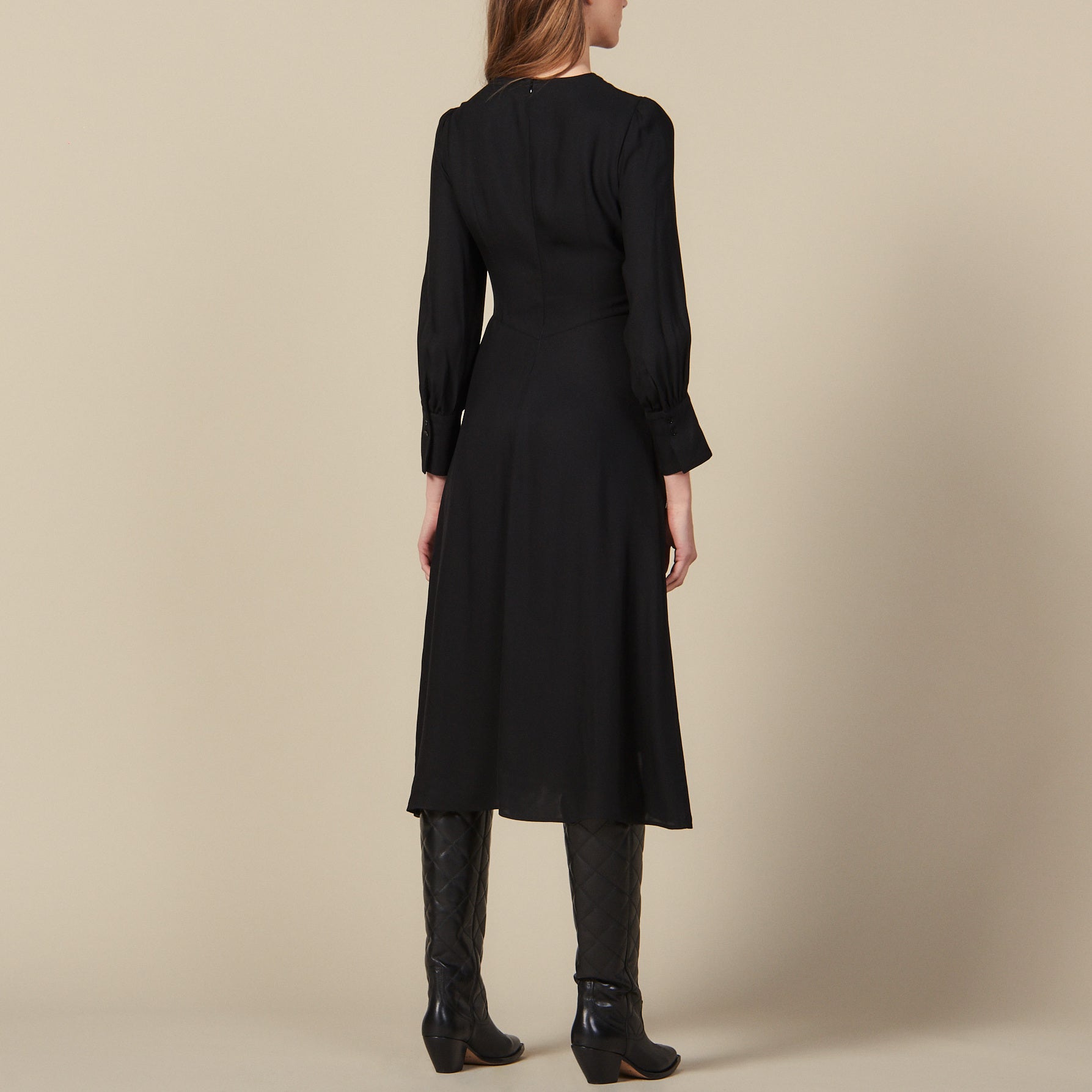 Robe longue drapée Sandro seconde main