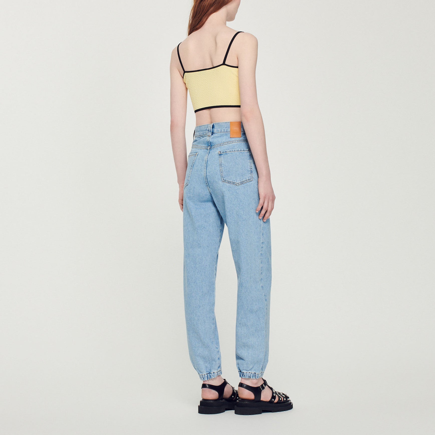 Jean en denim délavé Sandro seconde main