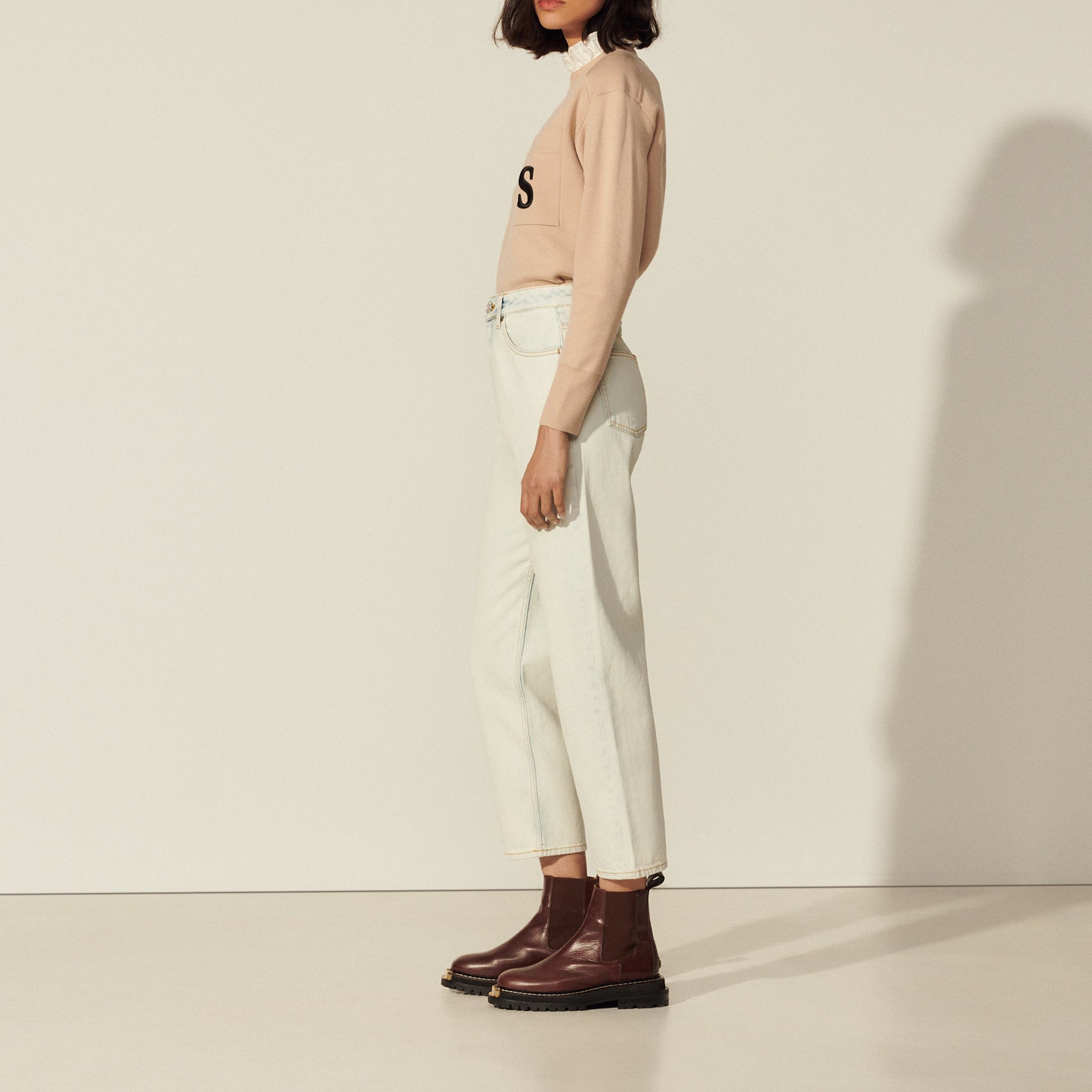 Jean au délavage neige Sandro seconde main