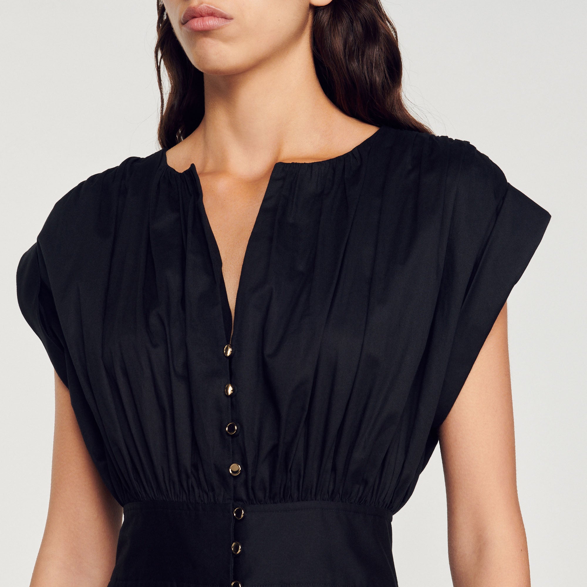 Robe courte froncée Sandro seconde main