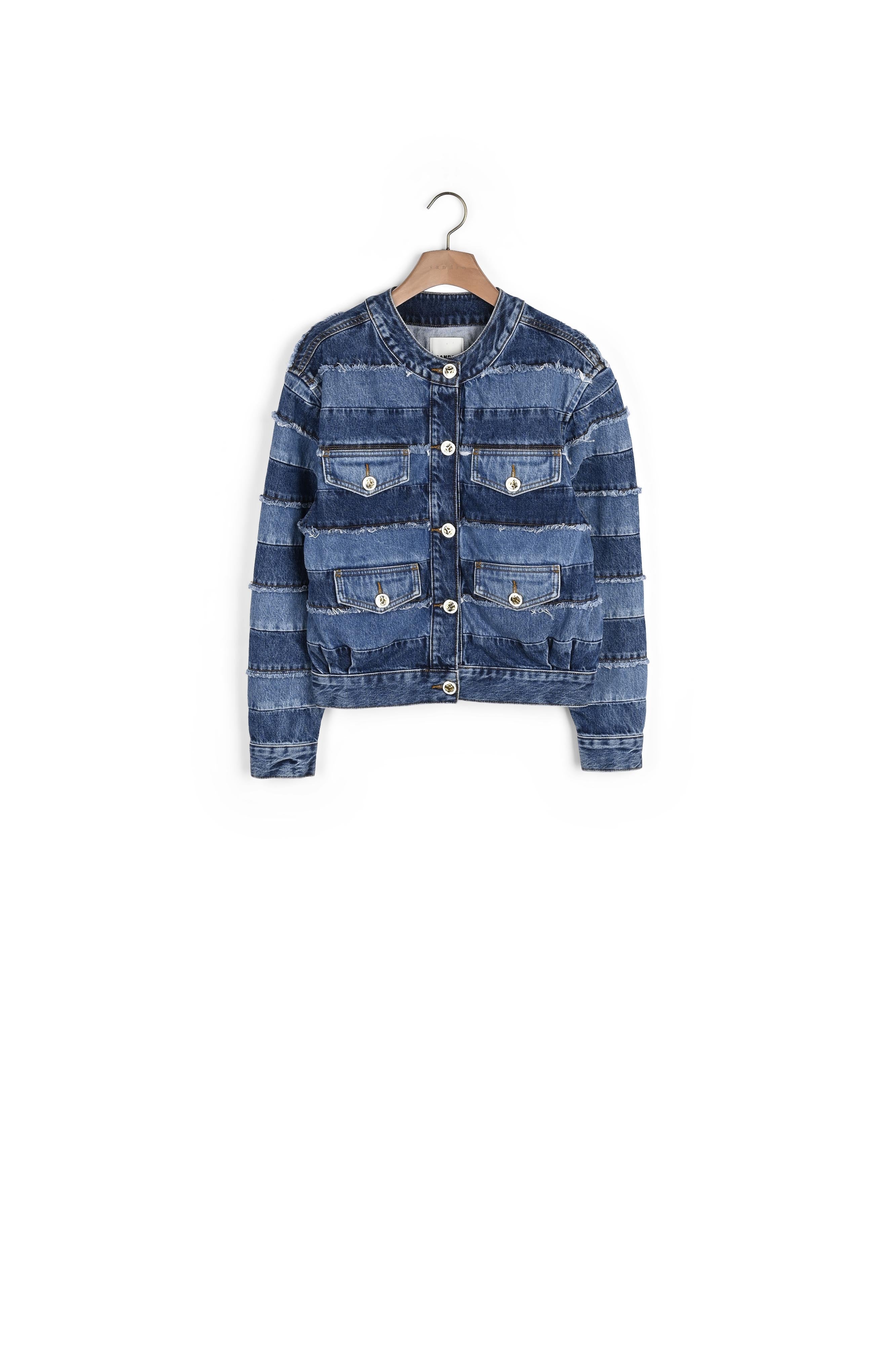 Blouson en Jean court oversize Sandro seconde main