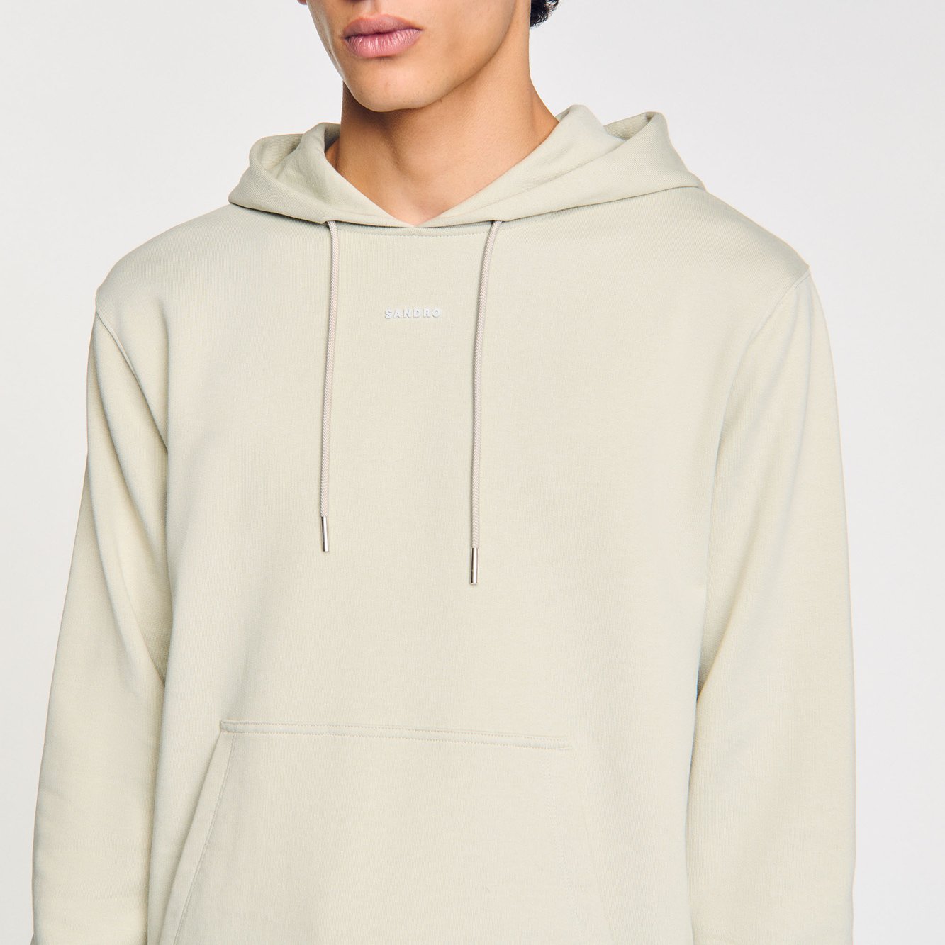 Sweatshirt à capuche avec logo Sandro seconde main