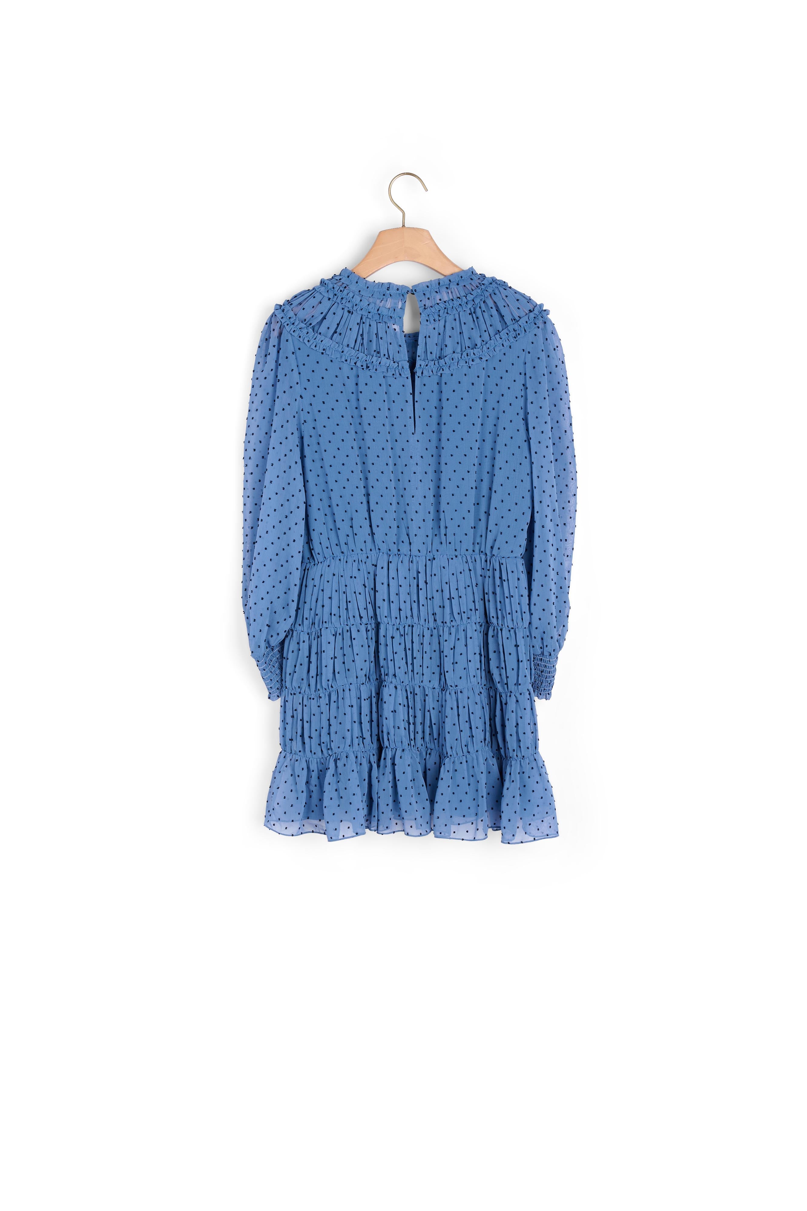 Robe courte drapée et volantée Sandro seconde main