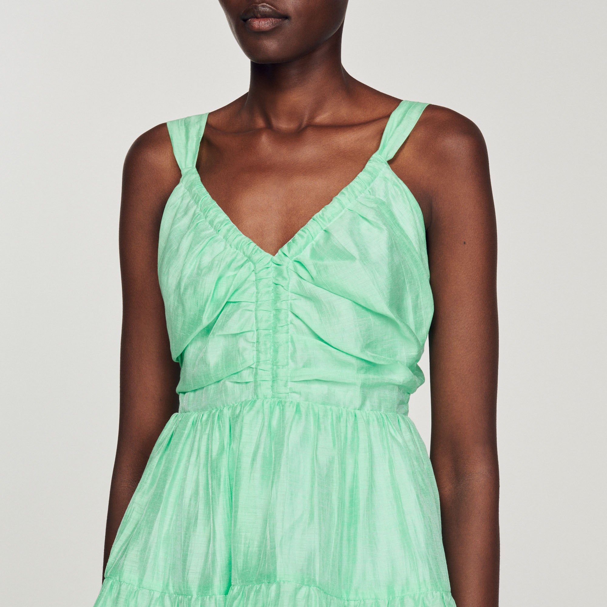 Robe courte volantée Sandro seconde main