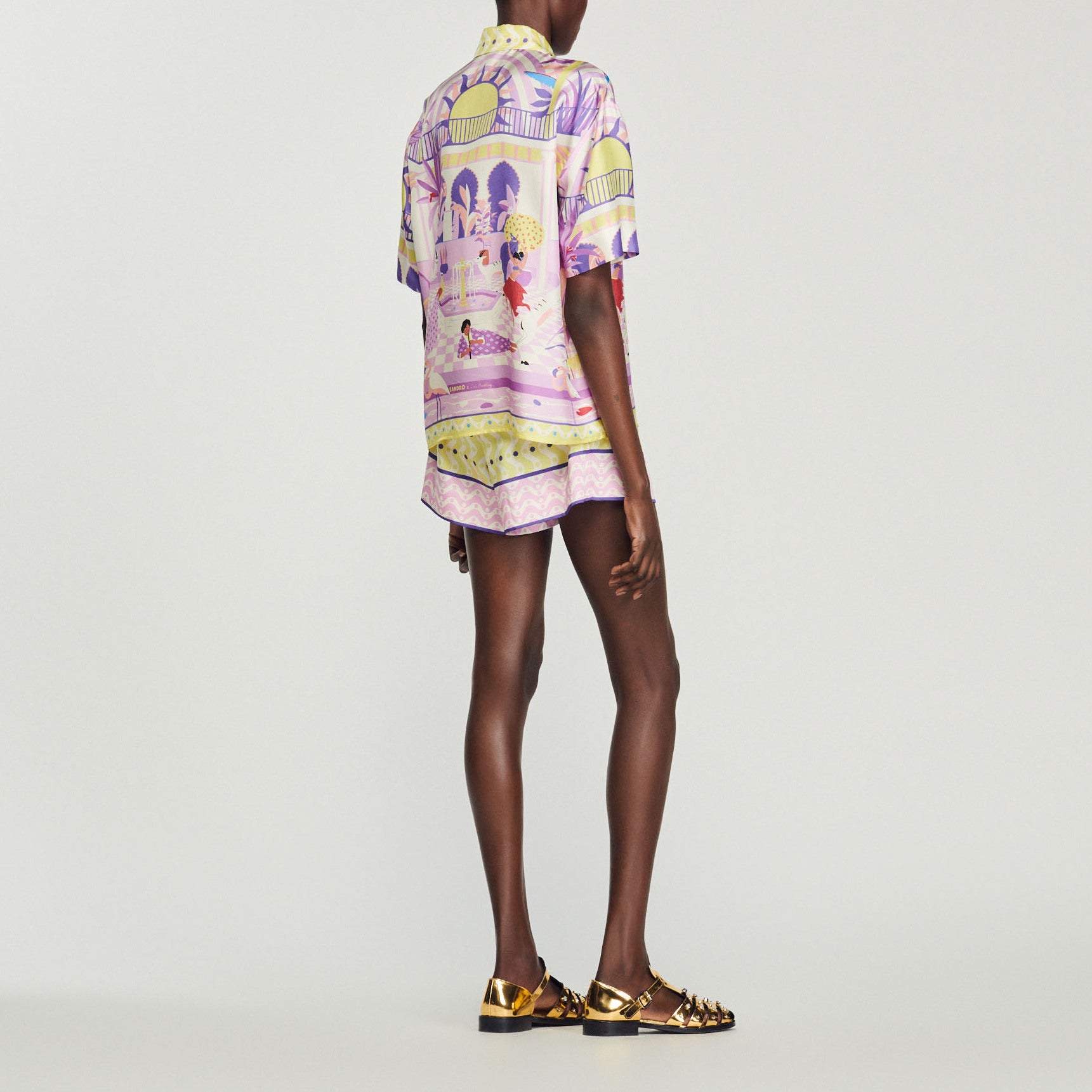 Chemise imprimée Sandro seconde main