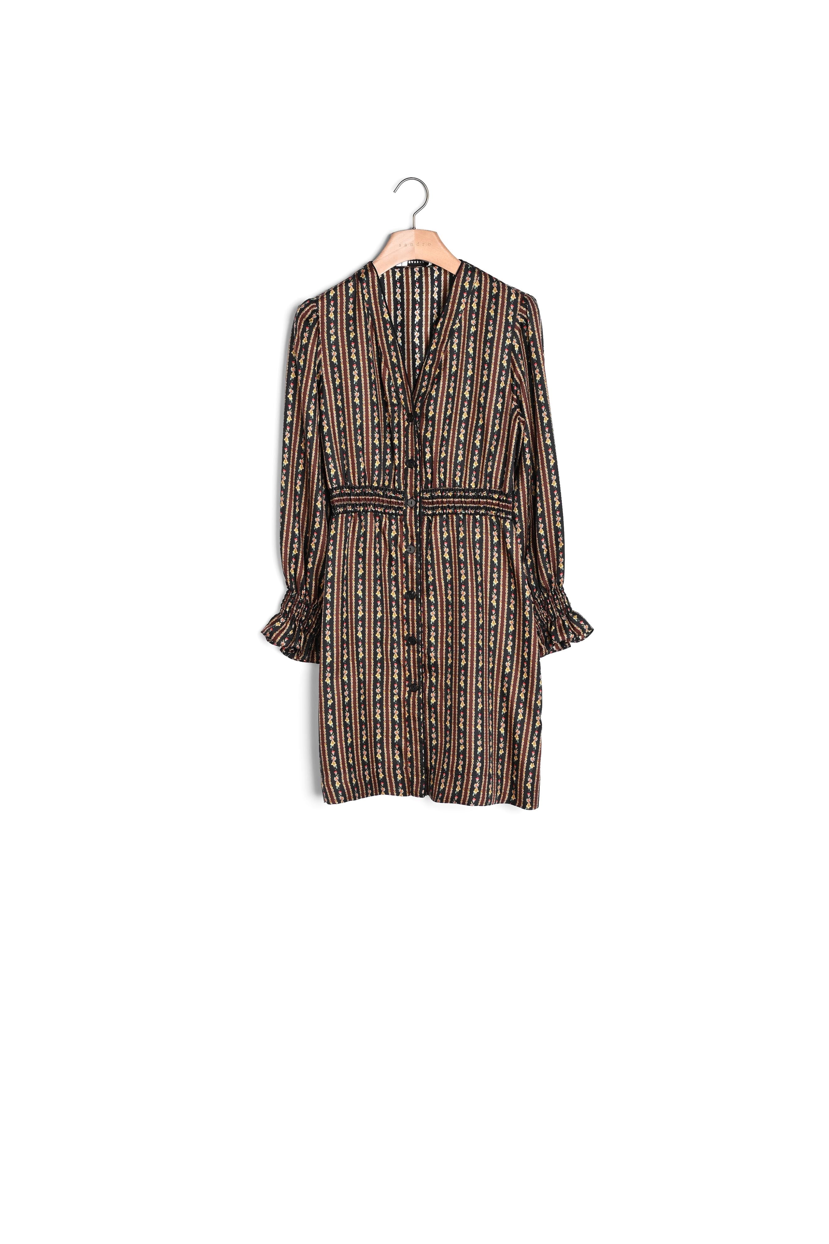 Robe courte imprimée Sandro seconde main