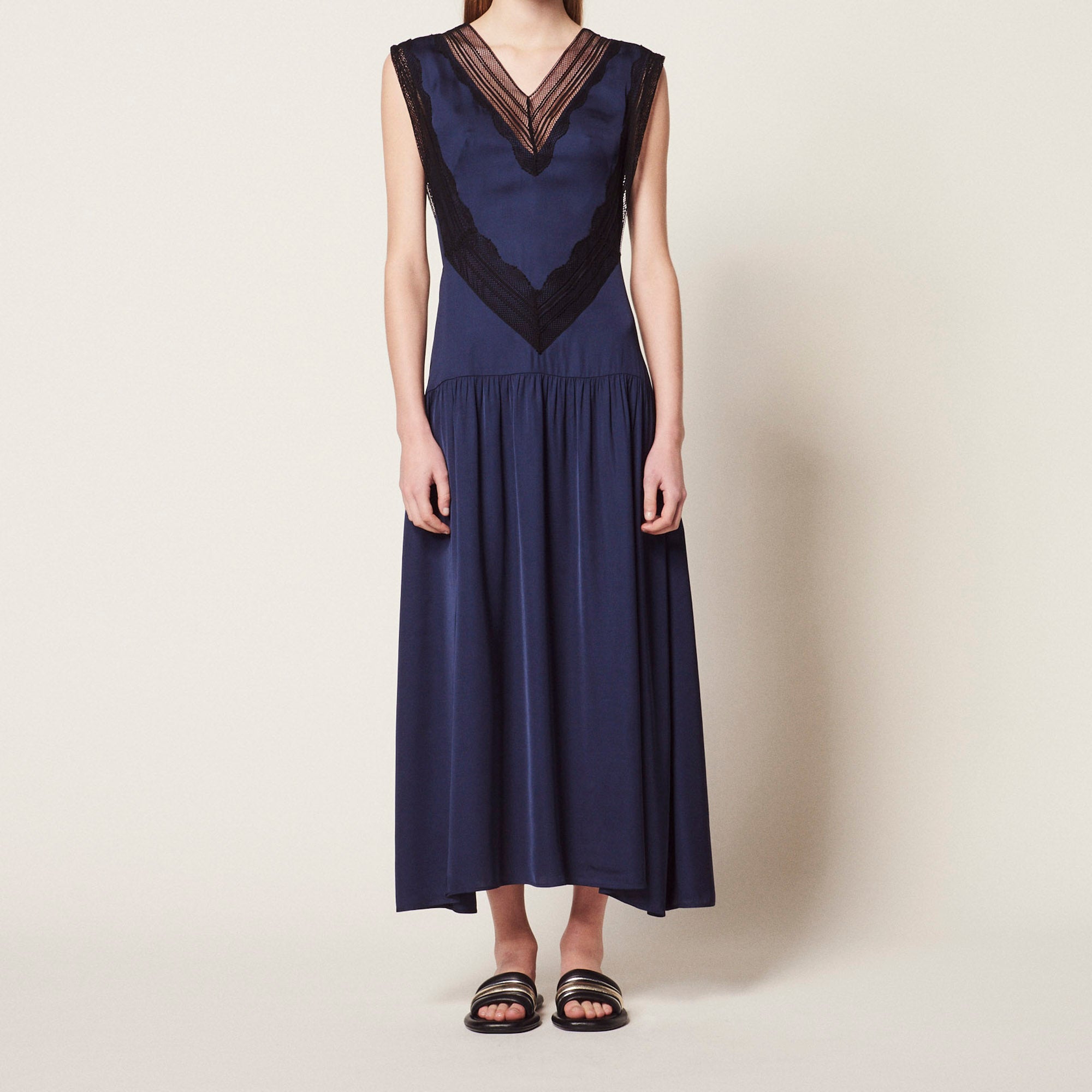 Robe longue fluide Sandro seconde main