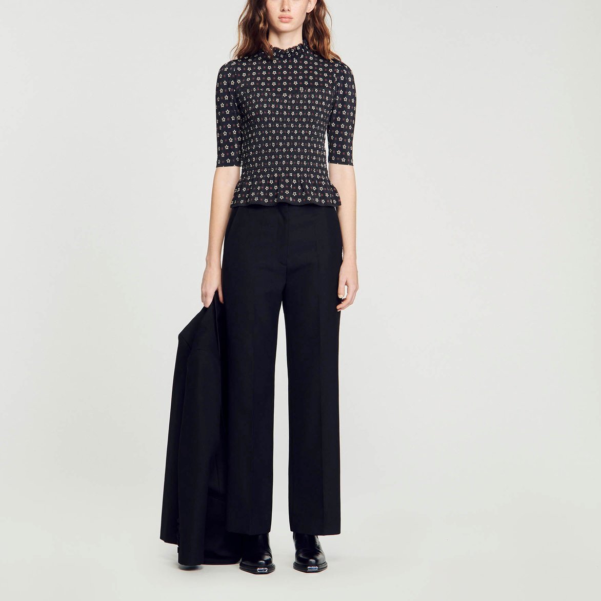 Top imprimé étoiles Sandro seconde main