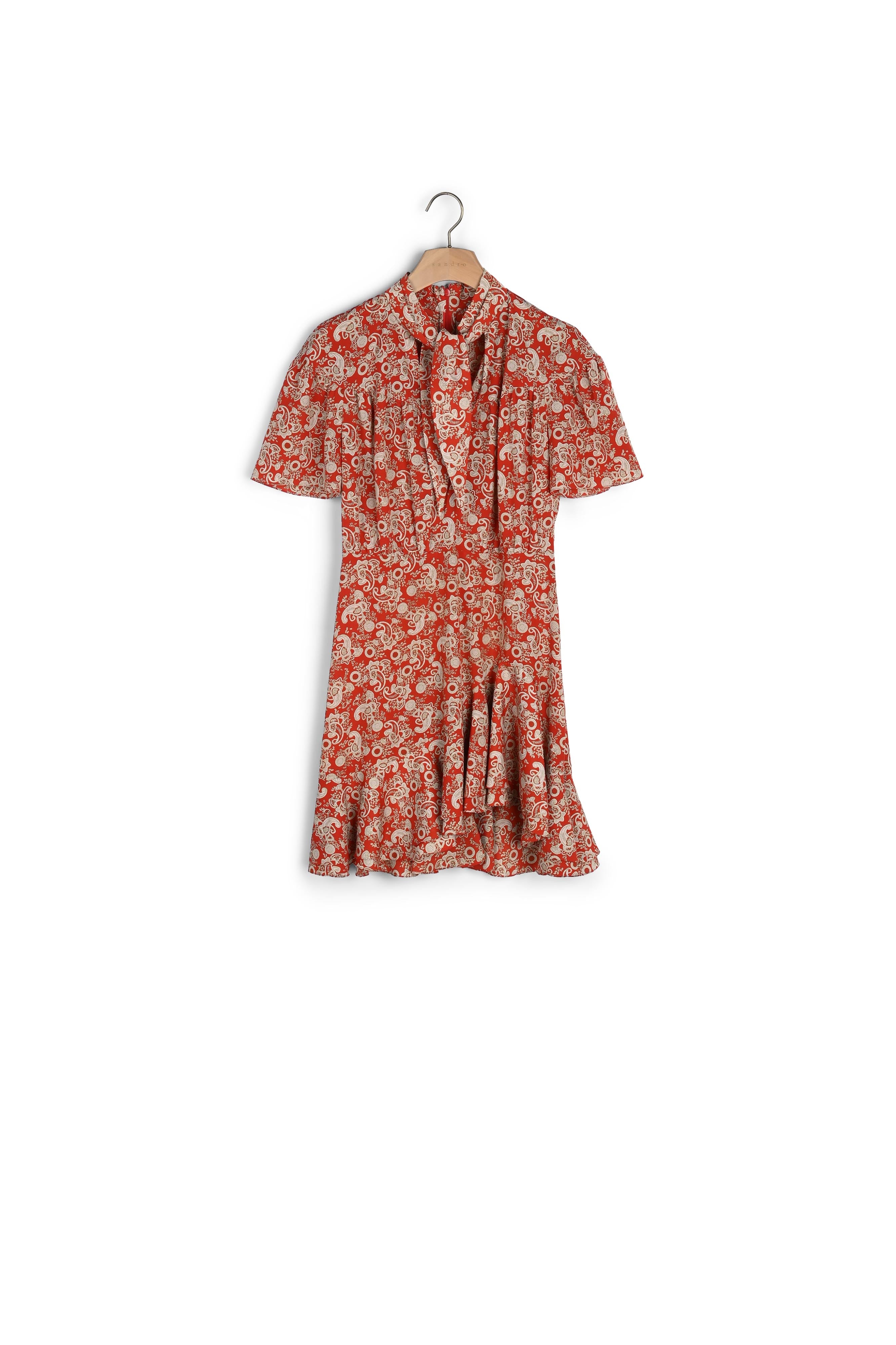 Robe à manches courtes imprimée Sandro seconde main