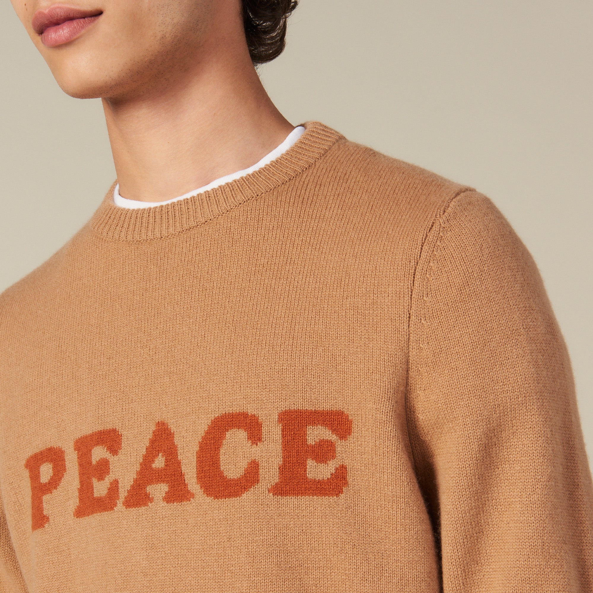 Pull en laine et cachemire à message Sandro seconde main