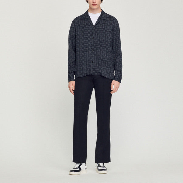 Chemise fluide à col requin Sandro seconde main