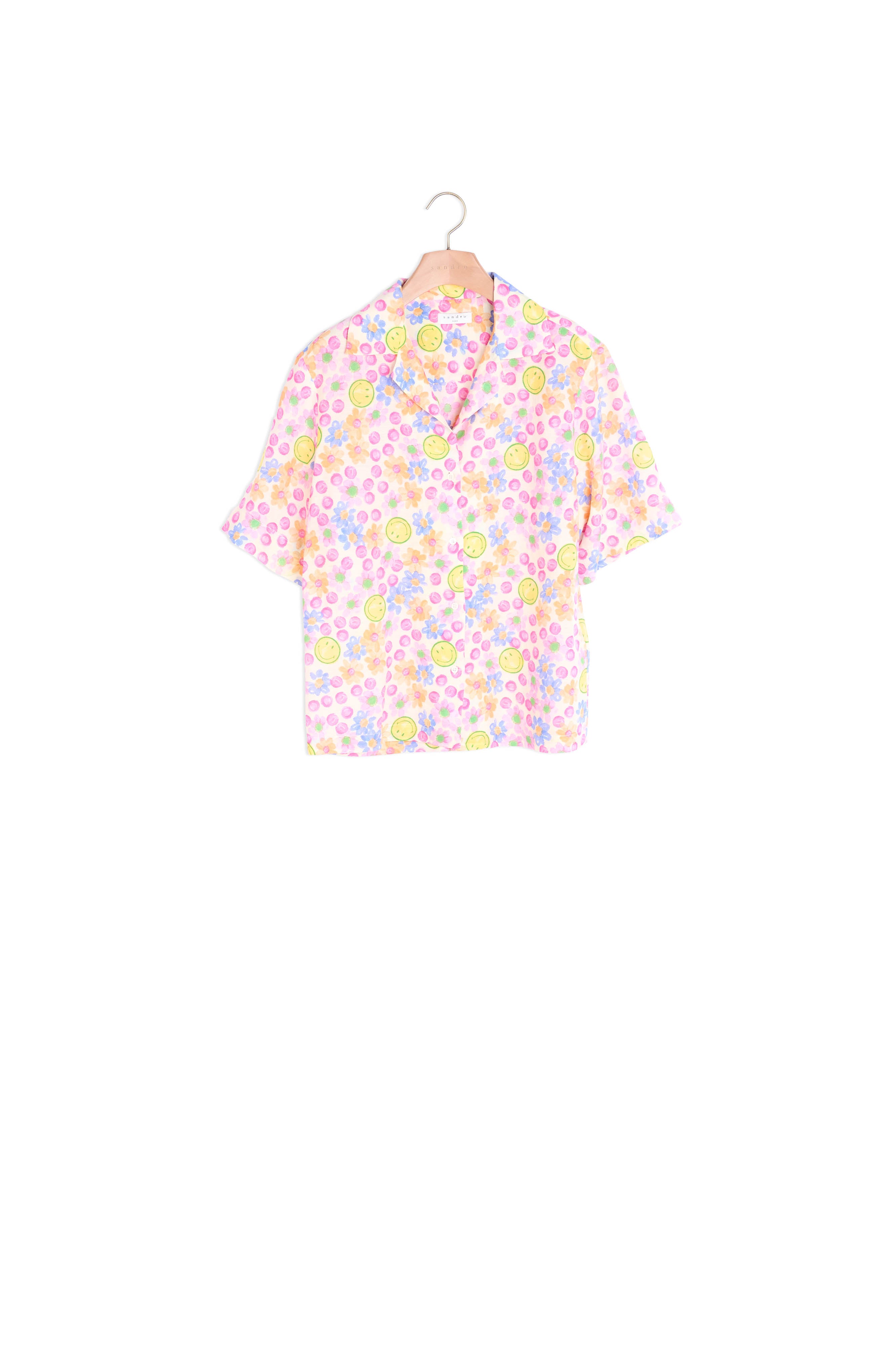Smiley® Chemise fluide et imprimée Sandro seconde main