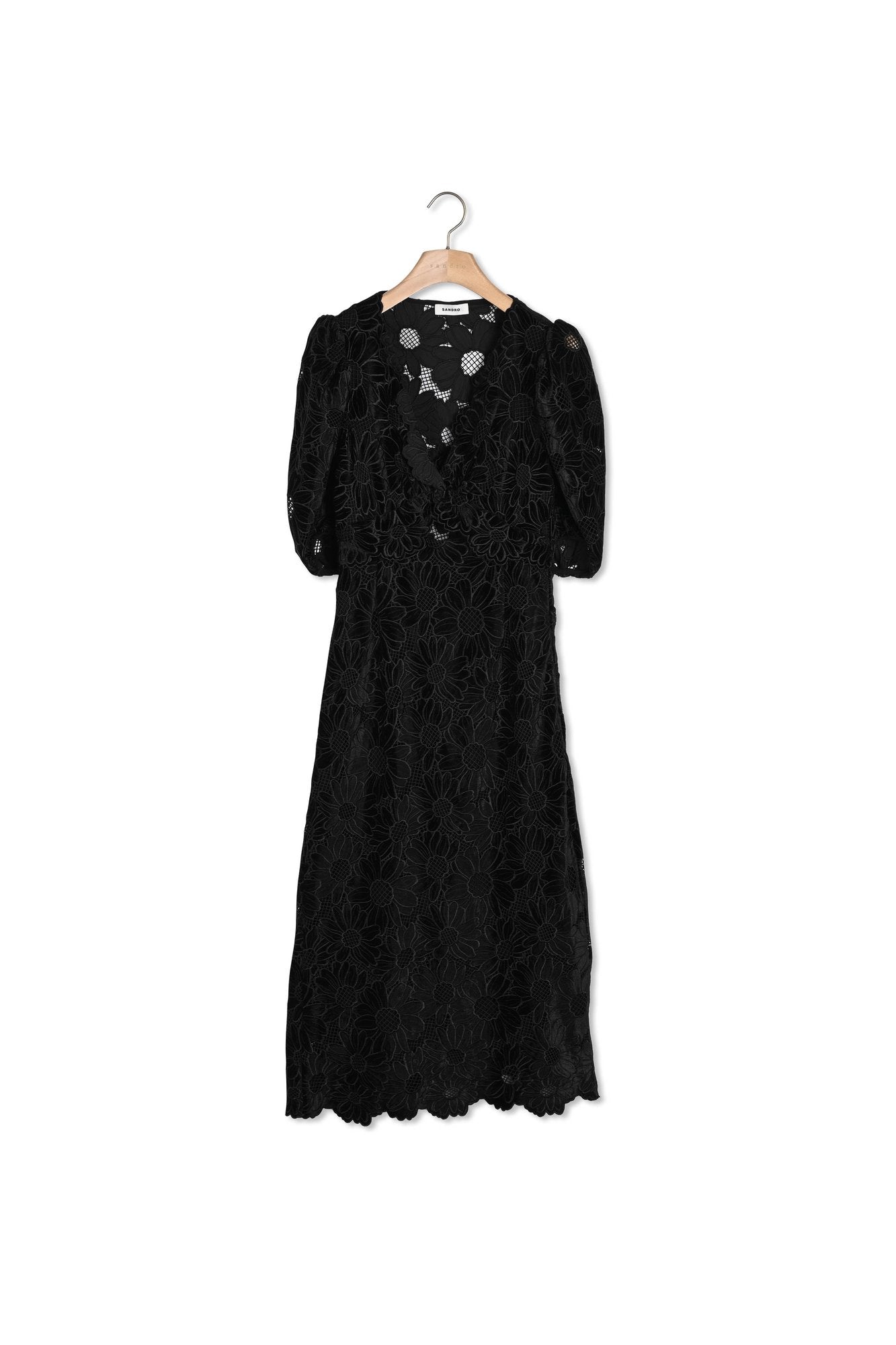 Robe longue en velours Sandro seconde main