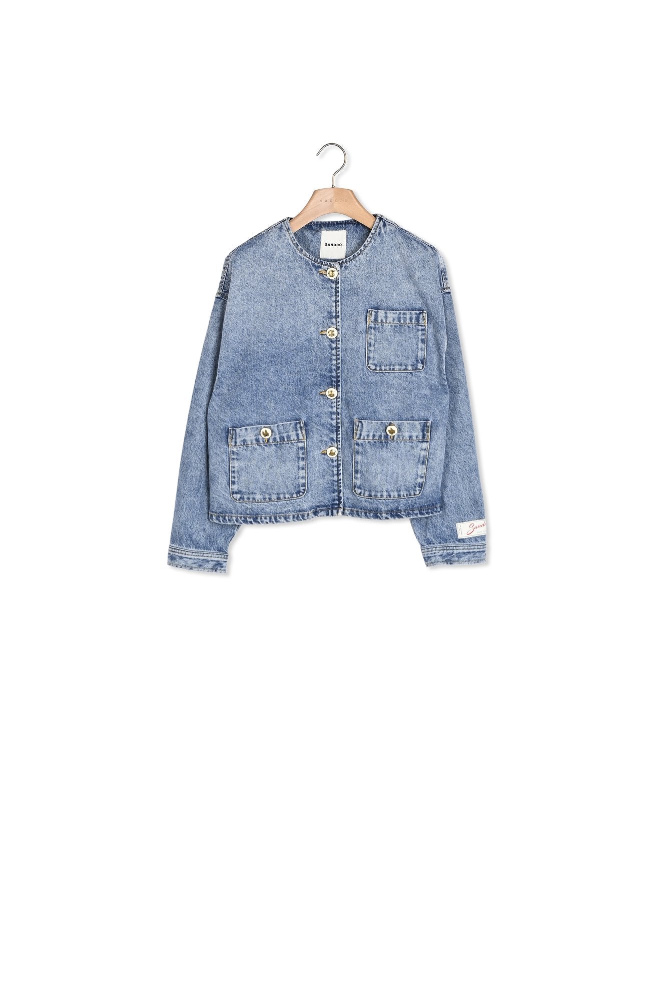 Blouson en denim Sandro seconde main