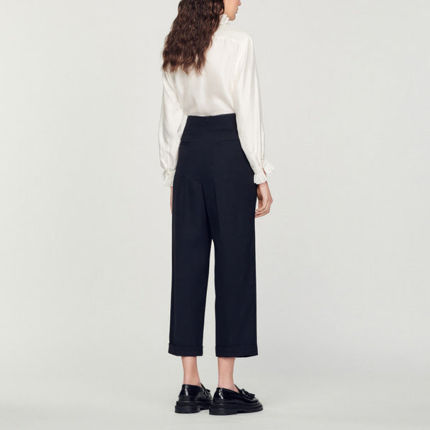 Pantalon taille haute Sandro seconde main