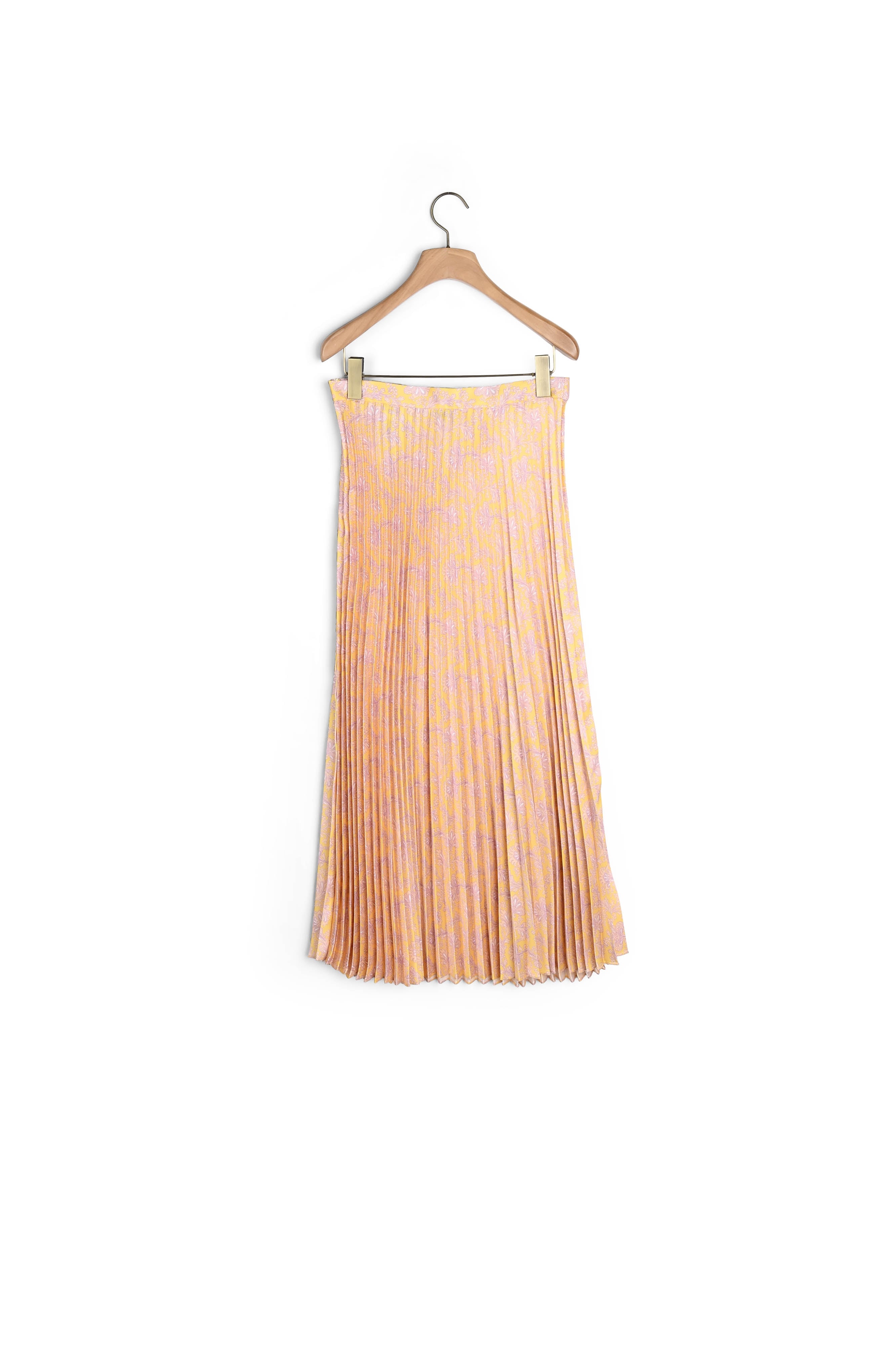 Jupe midi plissée imprimée Sandro seconde main