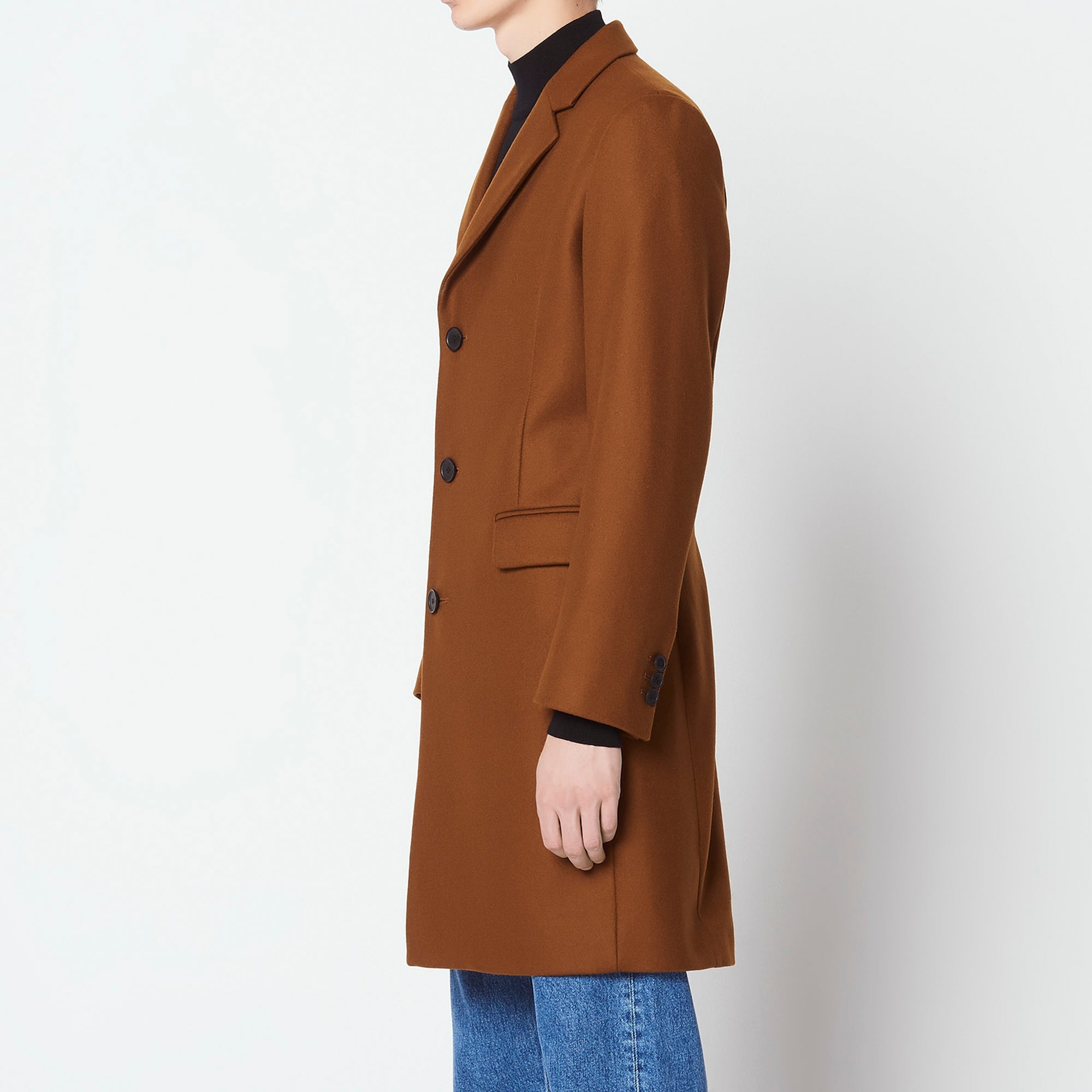 Manteau en drap de laine et cachemire Sandro seconde main