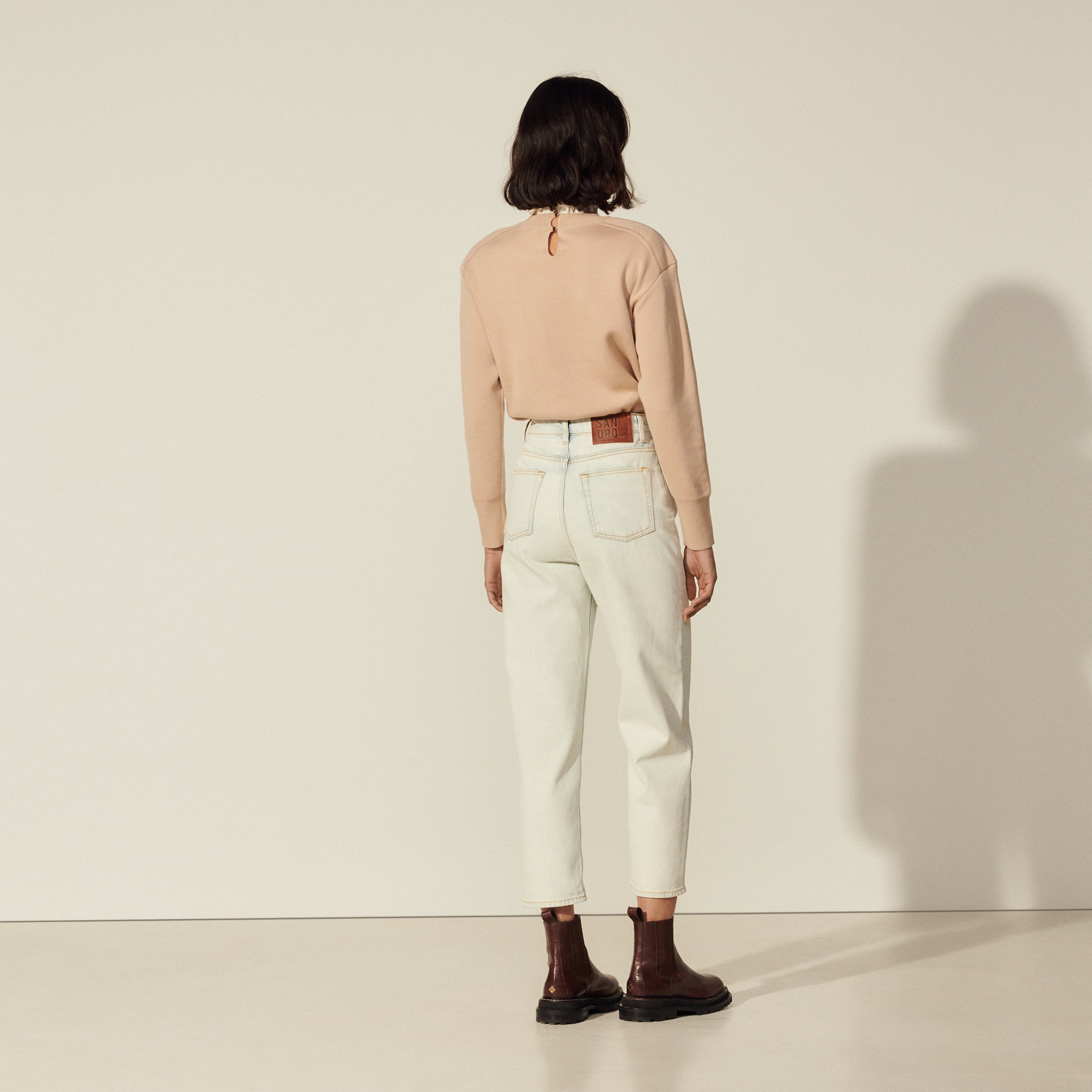 Jean au délavage neige Sandro seconde main