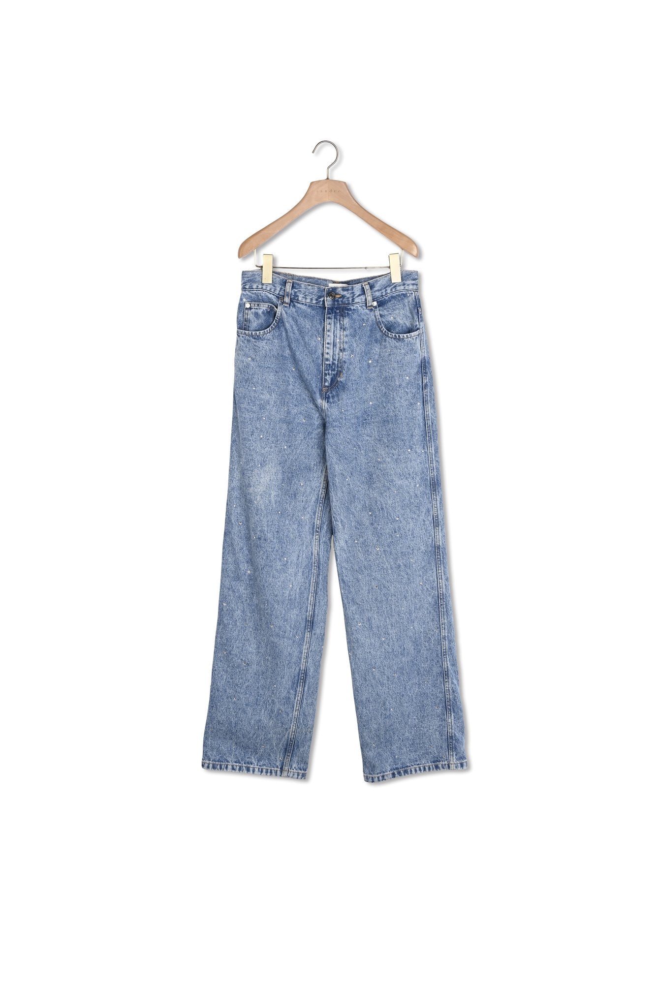 Jean droit orné de strass Sandro seconde main