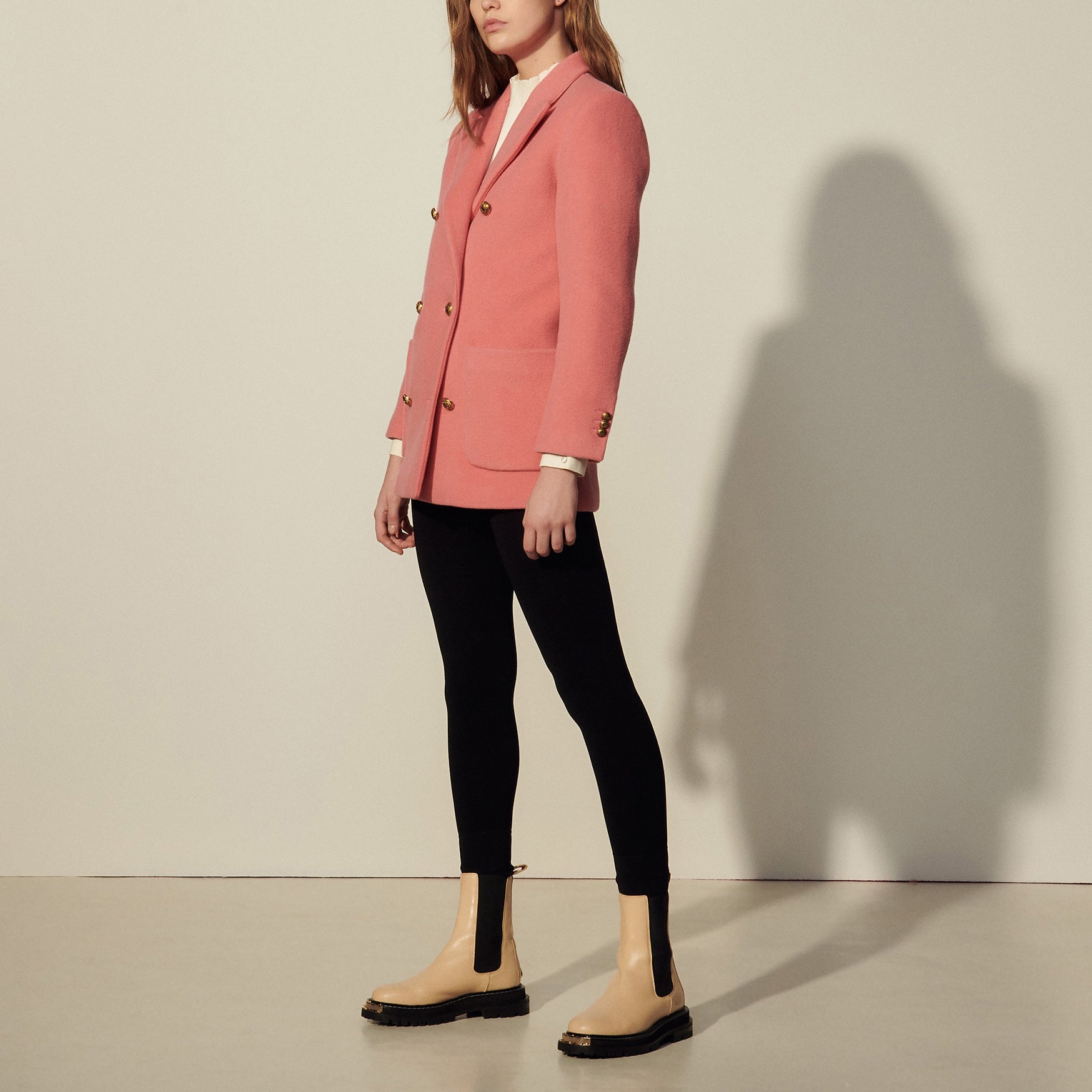 Manteau caban au boutonnage croisé Sandro seconde main