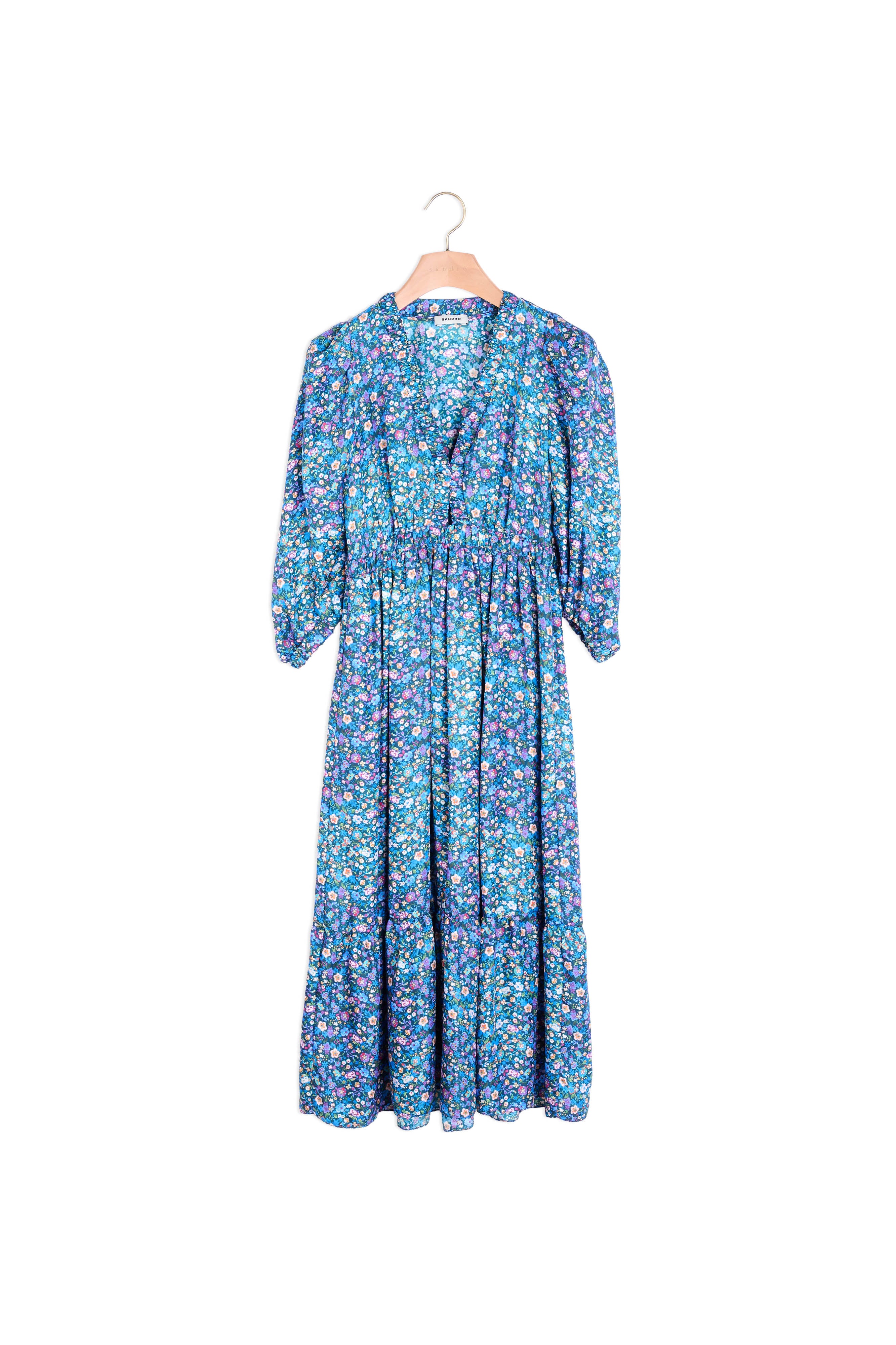 Robe longue imprimé fleuri Sandro seconde main