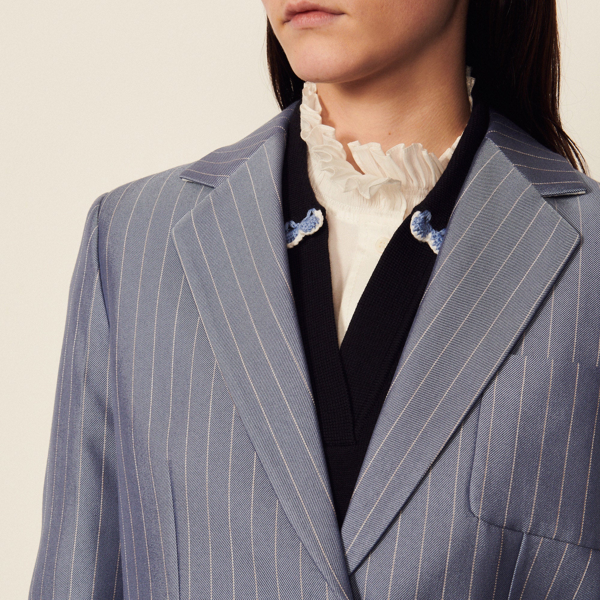 Veste de tailleur rayée Sandro seconde main