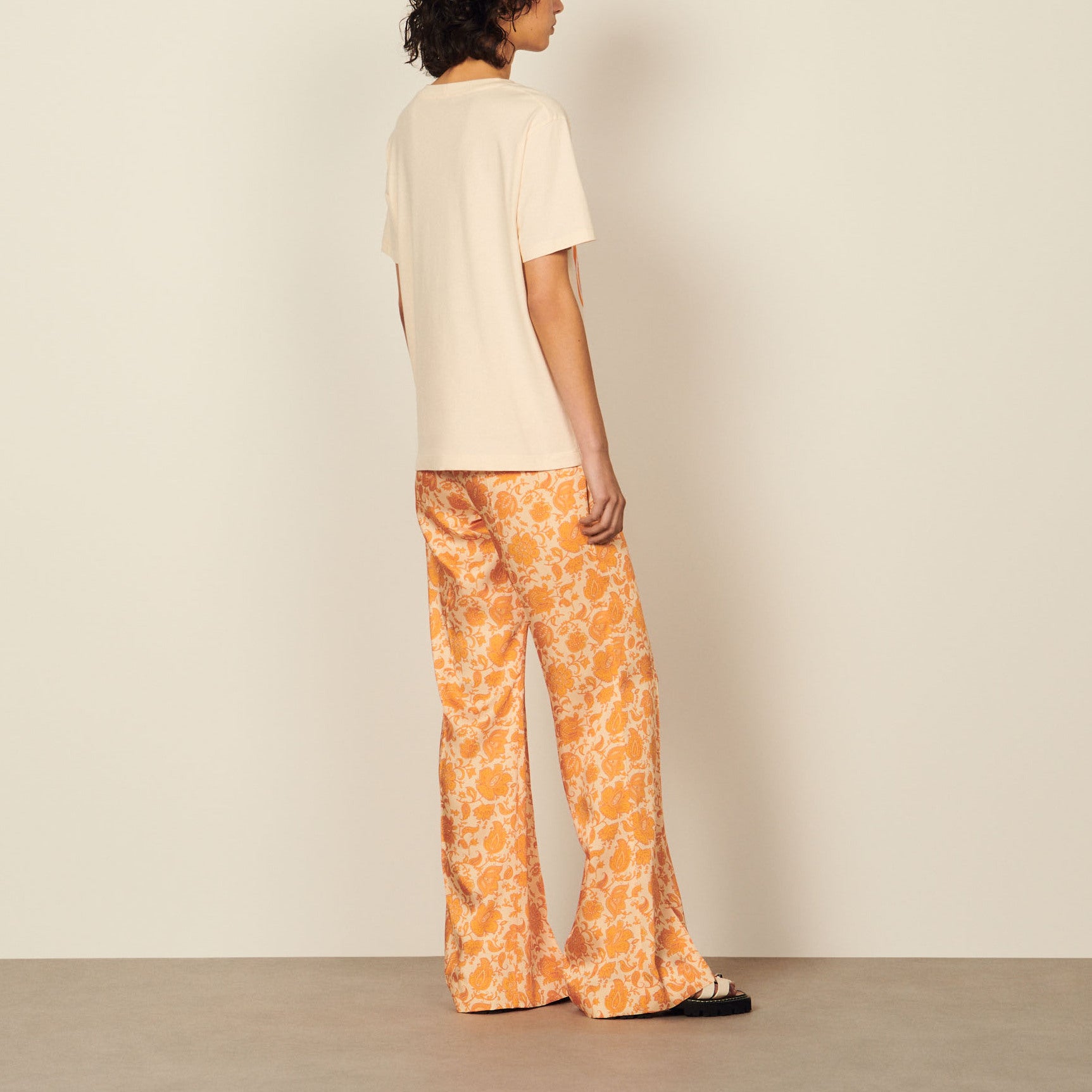 Tee-shirt en coton biologique Peace Sandro seconde main