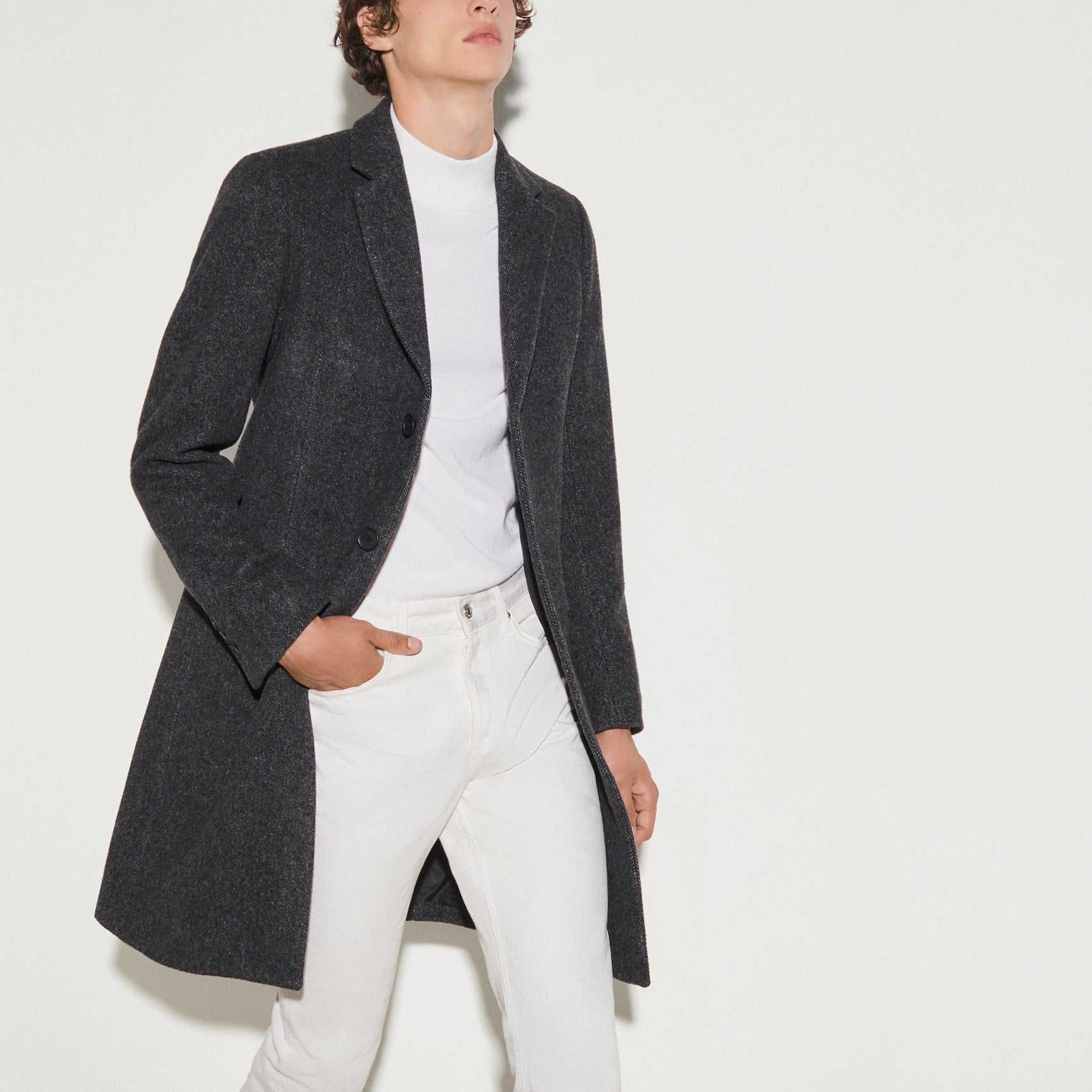 Manteau à chevrons Sandro seconde main