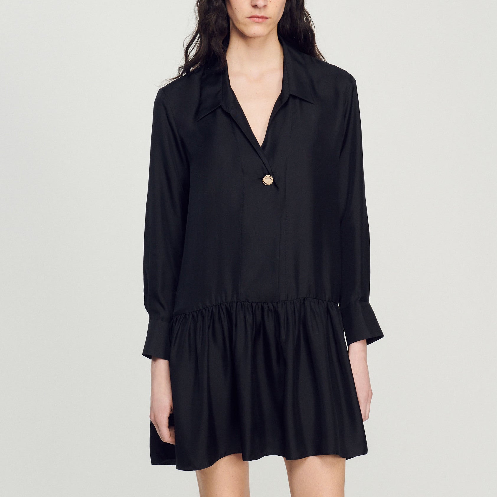 Robe courte en soie Sandro seconde main