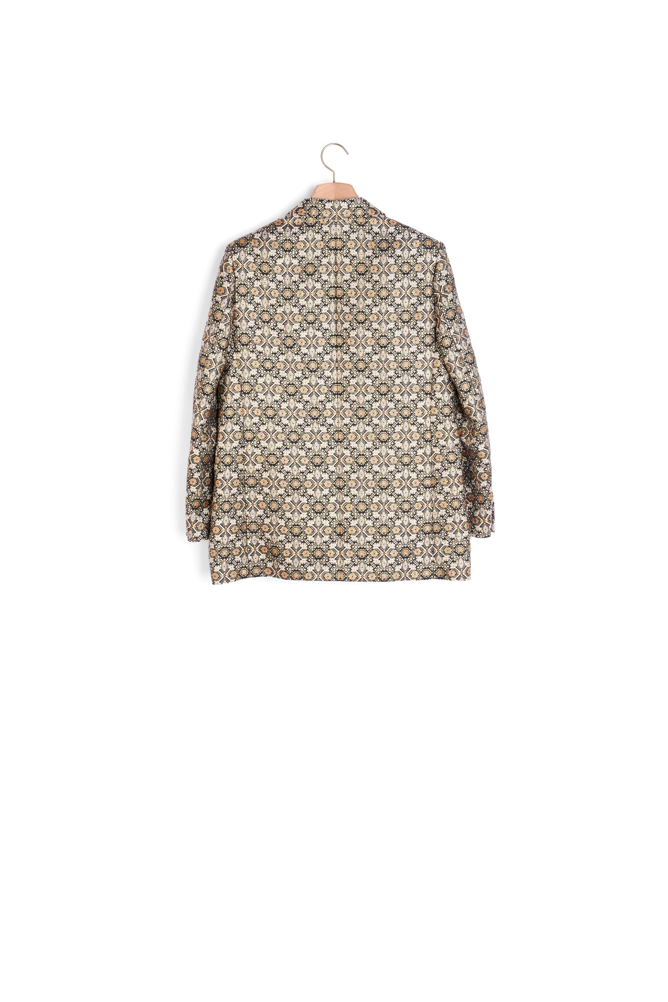 Veste de tailleur en tissu brocard Sandro seconde main