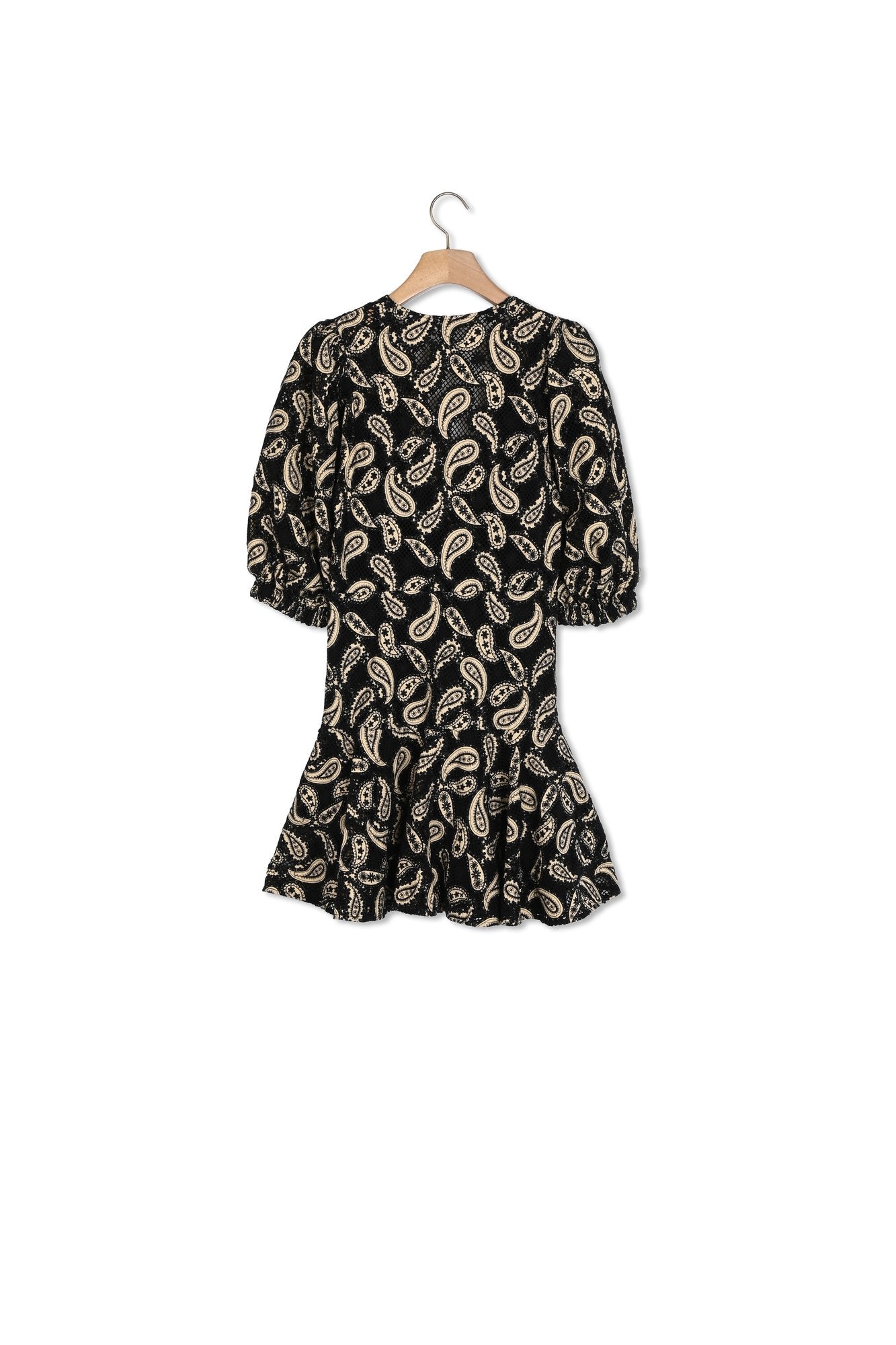 Robe courte en guipure motifs paisley Sandro seconde main