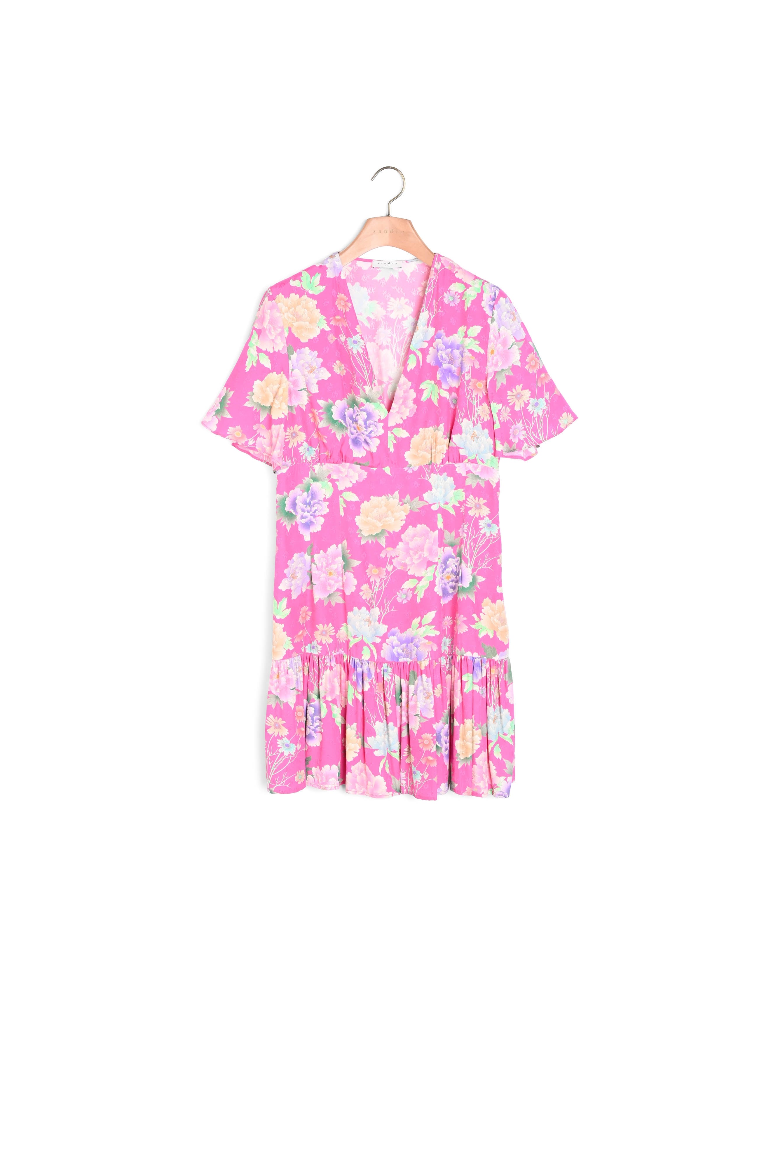 Robe courte en jacquard imprimé Sandro seconde main