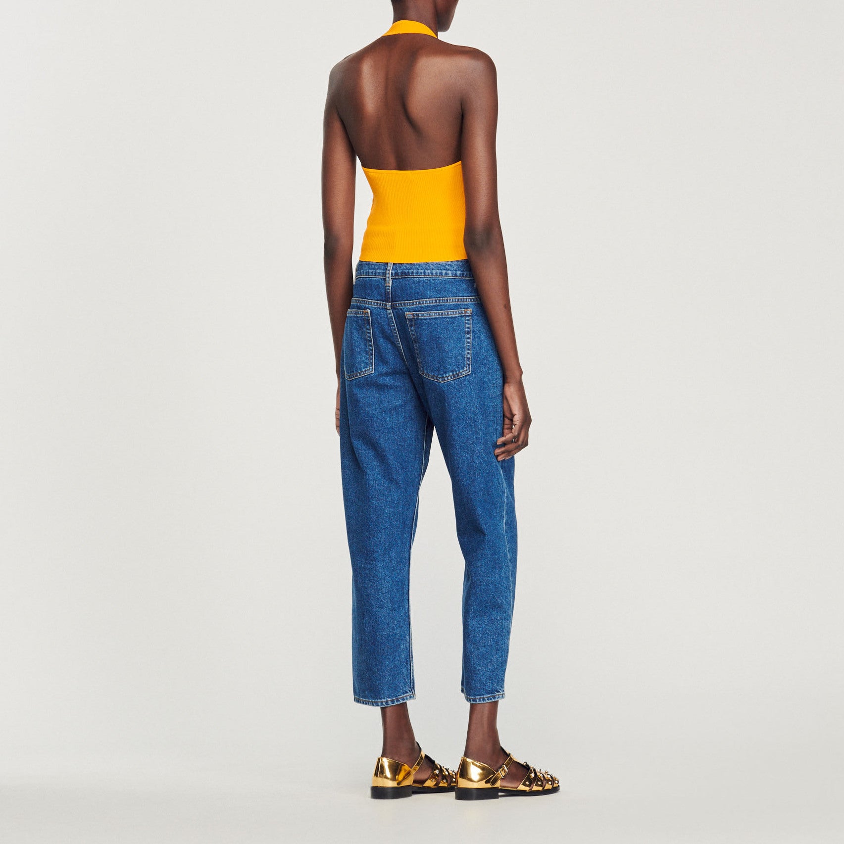 Top court en Maille détail bijou Sandro seconde main