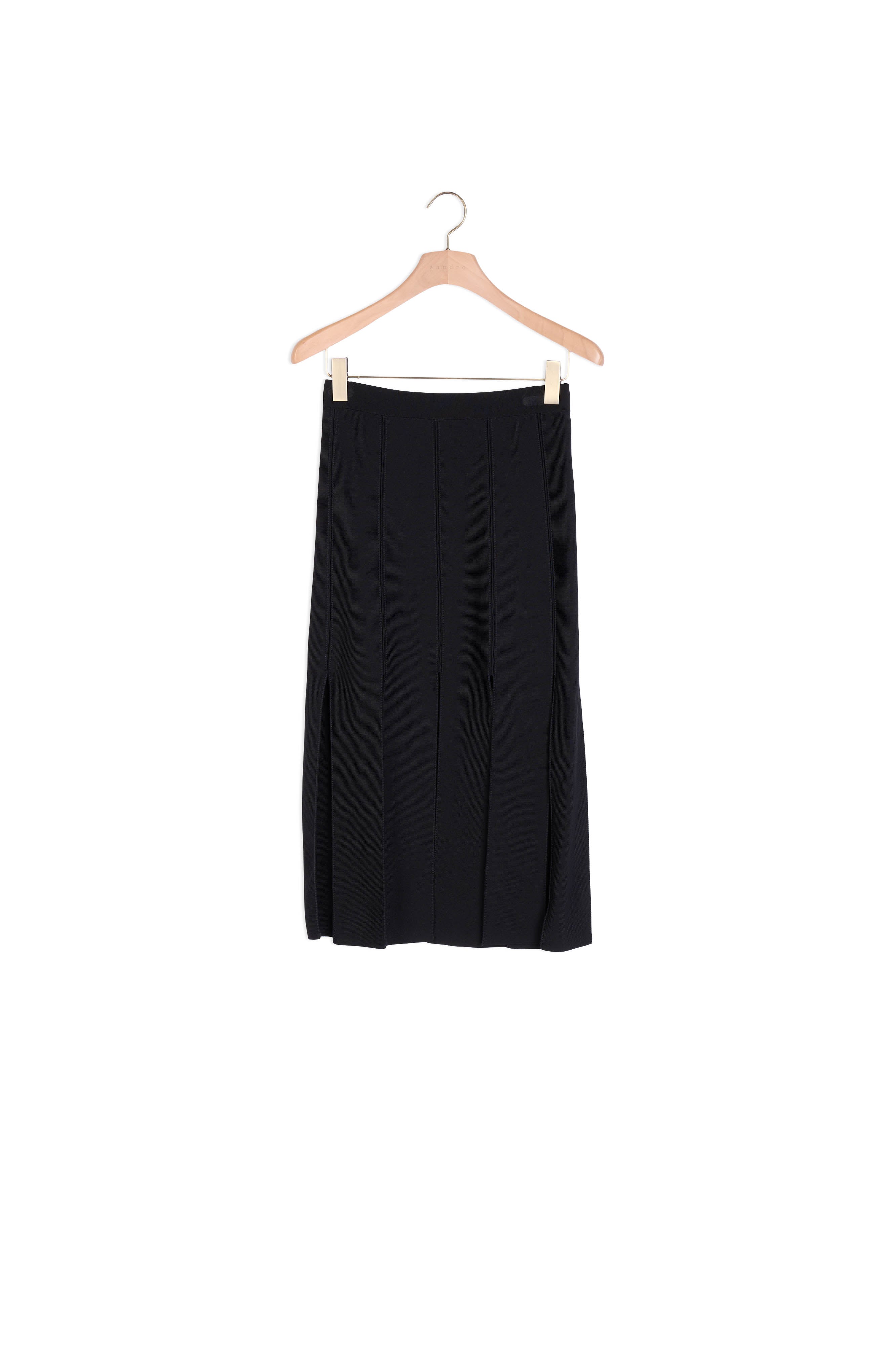 Jupe en Maille à larges franges Sandro seconde main