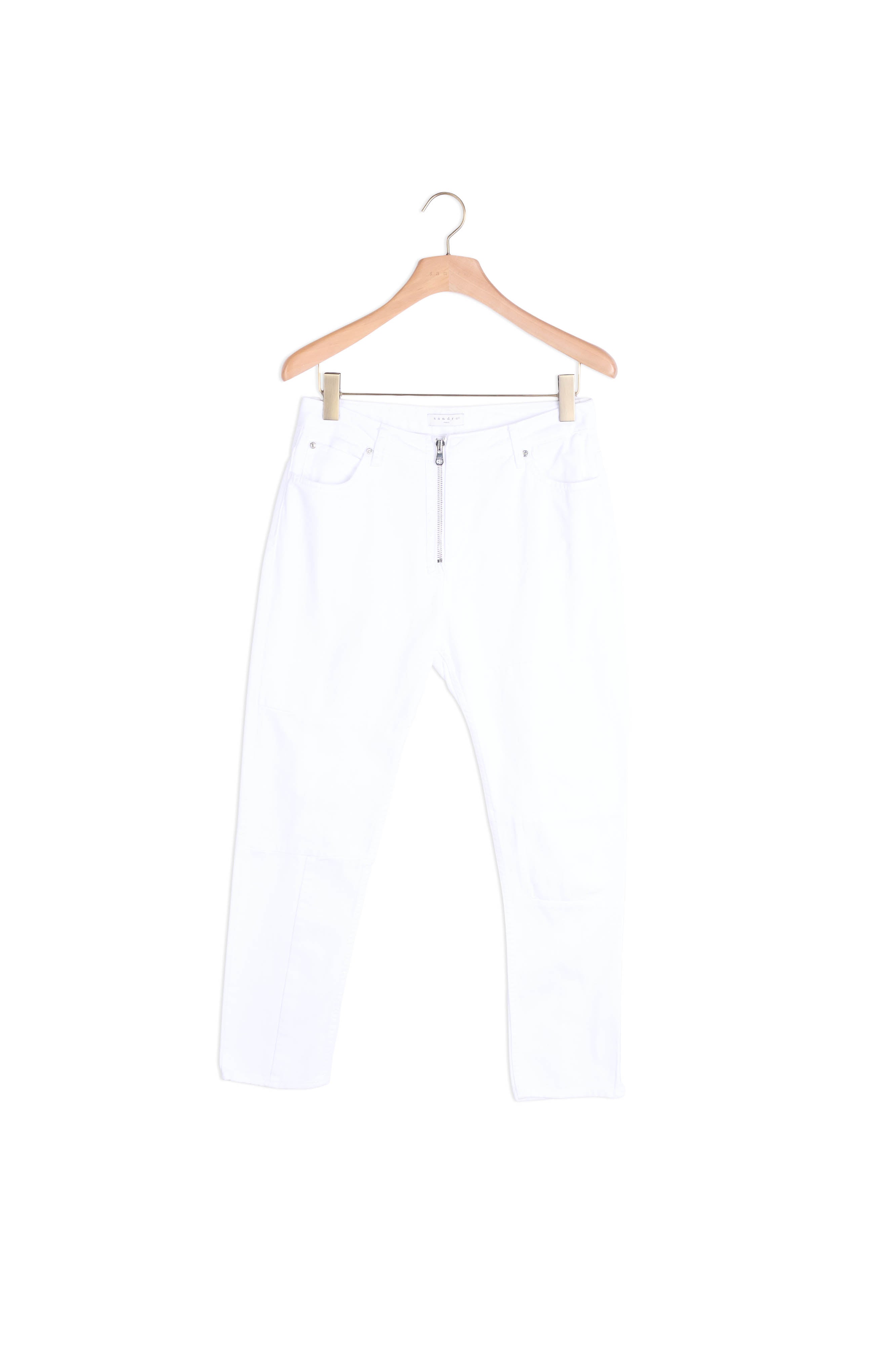 Jean blanc taille haute Sandro seconde main