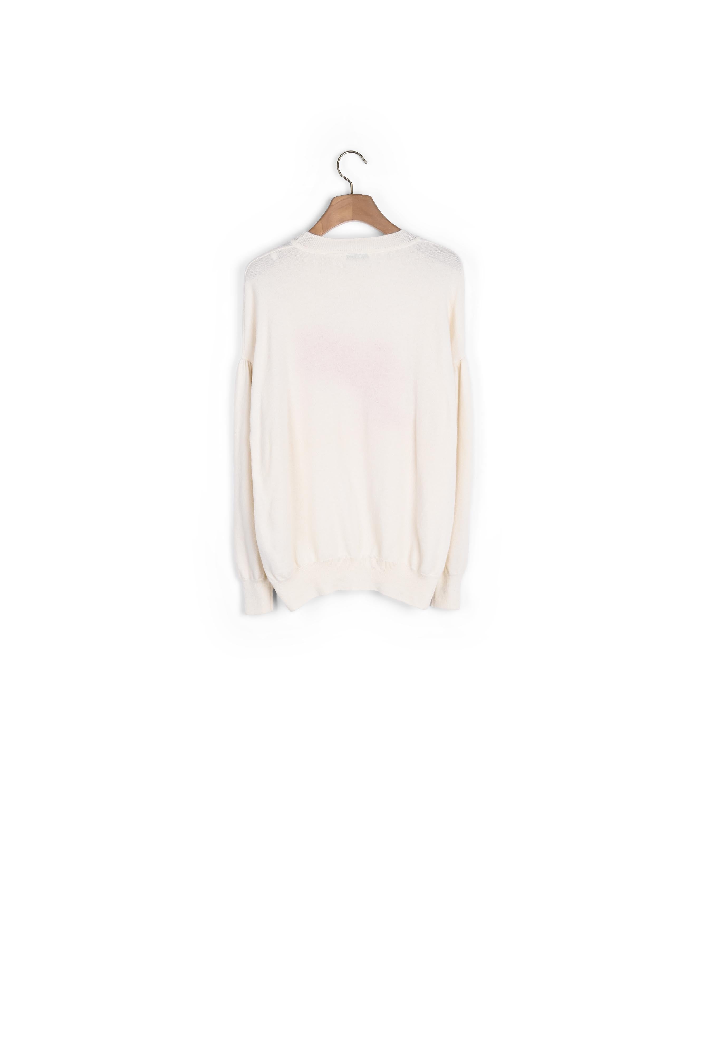 Pull en laine et cachemire sérigraphié Sandro seconde main