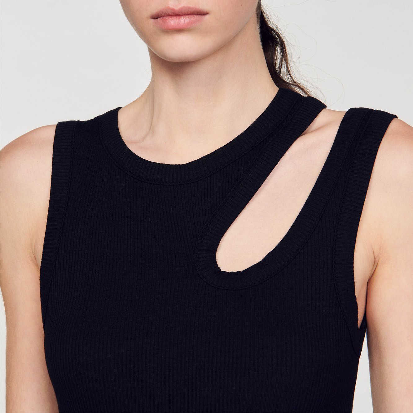 Robe longue bimatières Sandro seconde main