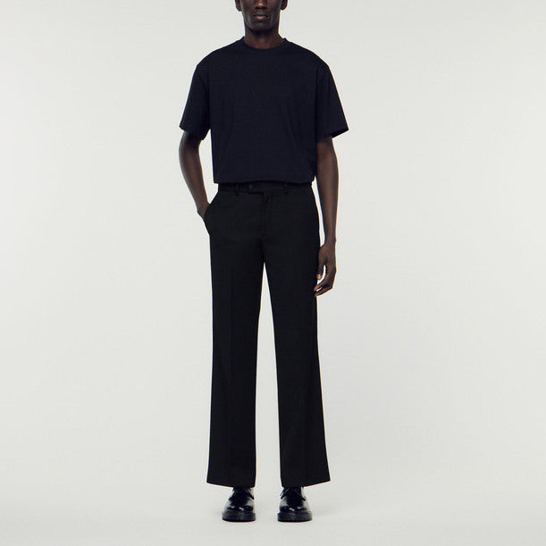 Pantalon en laine mélangée Sandro seconde main