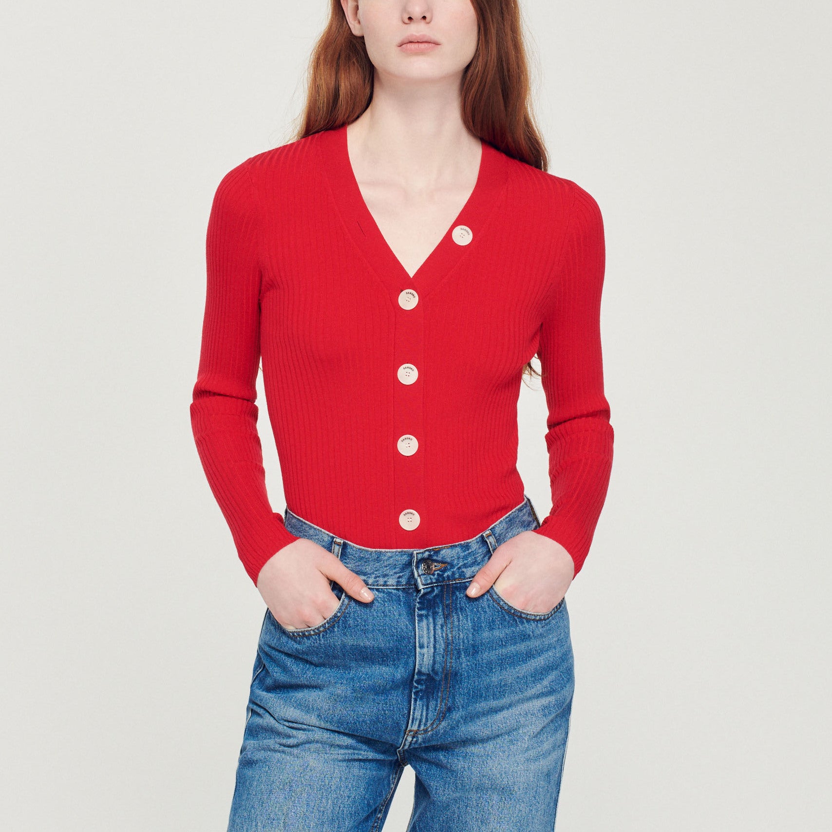 Cardigan en Maille Sandro seconde main