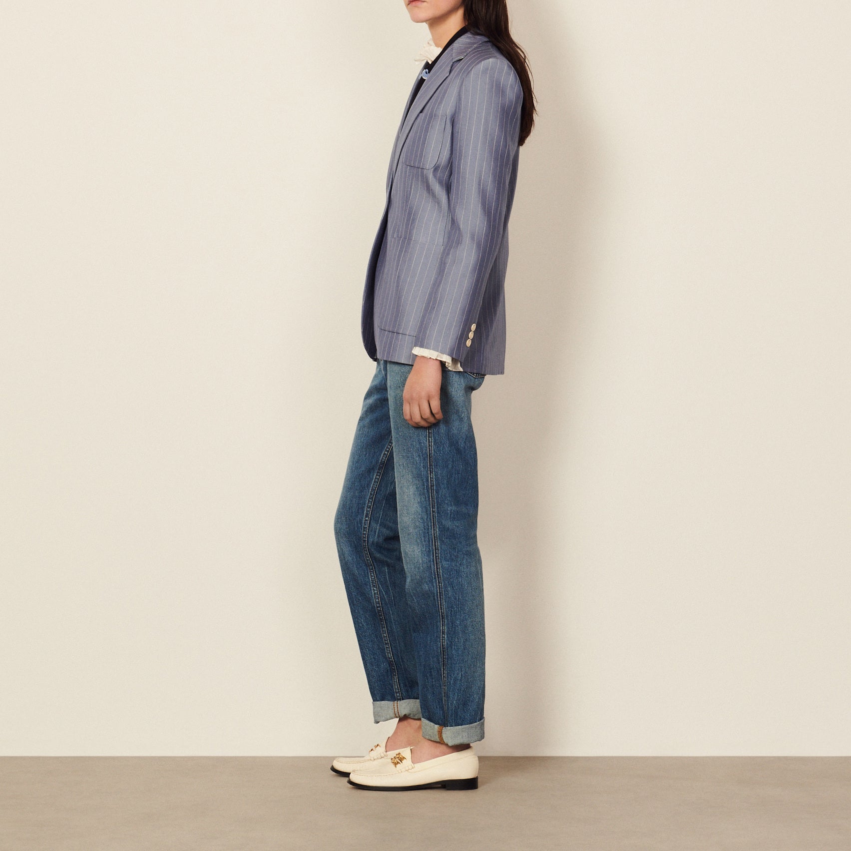 Veste de tailleur rayée Sandro seconde main